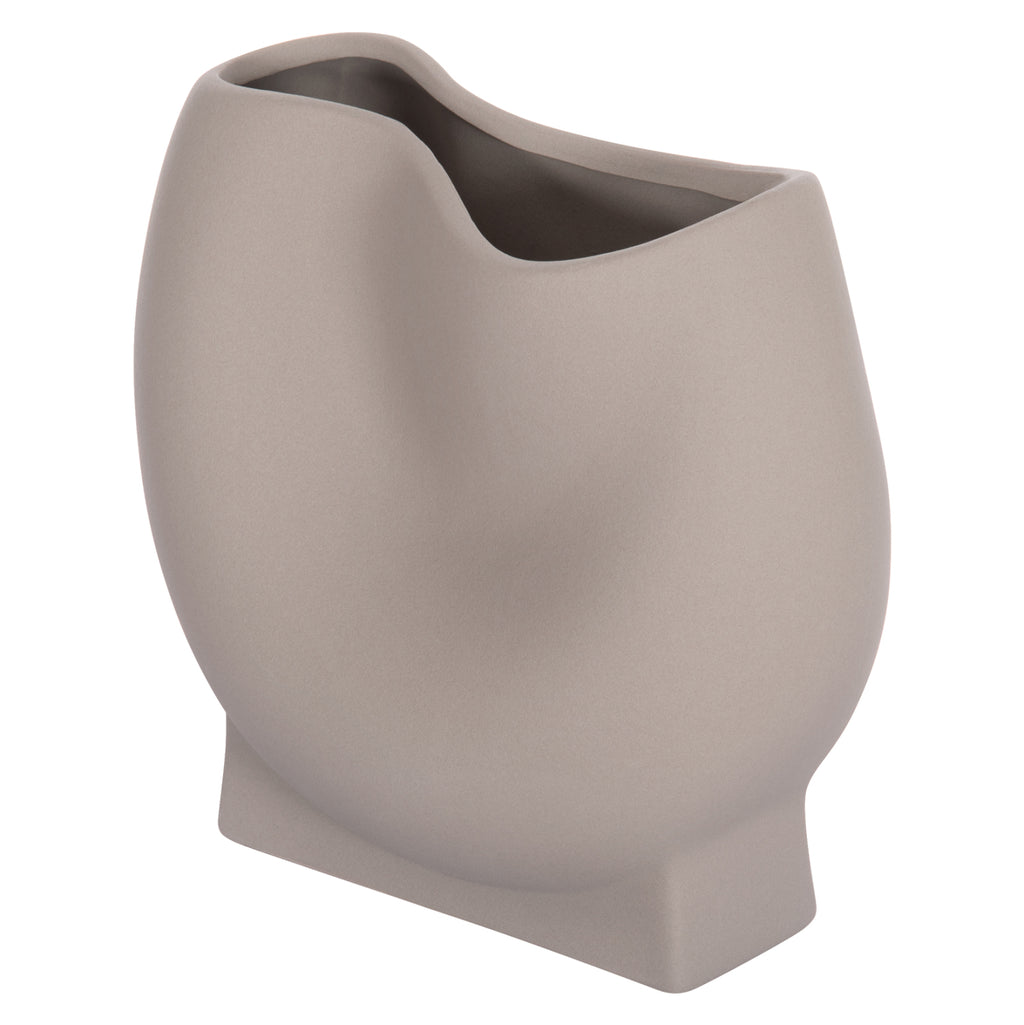 ΕΠΙΤΡΑΠΕΖΙΟ ΚΕΡΑΜΙΚΟ ΔΙΑΚΟΣΜΗΤΙΚΟ GLAZE HM4610.03 ΓΚΡΙ ΜΑΤ 26x14x25Υεκ
