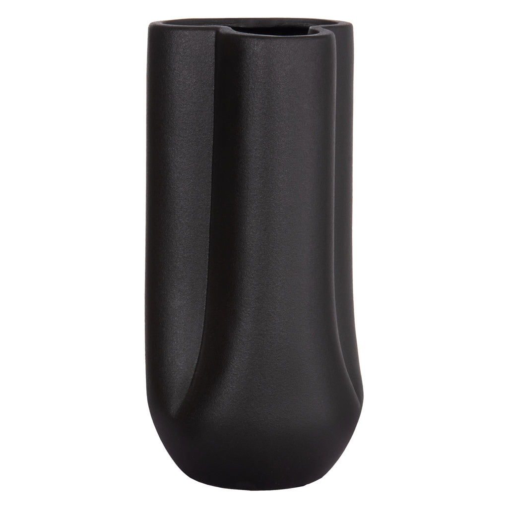 ΕΠΙΤΡΑΠΕΖΙΟ ΚΕΡΑΜΙΚΟ ΔΙΑΚΟΣΜΗΤΙΚΟ GLAZE HM4612.02 ΜΑΥΡΟ ΜΑΤ Φ14x29Υεκ