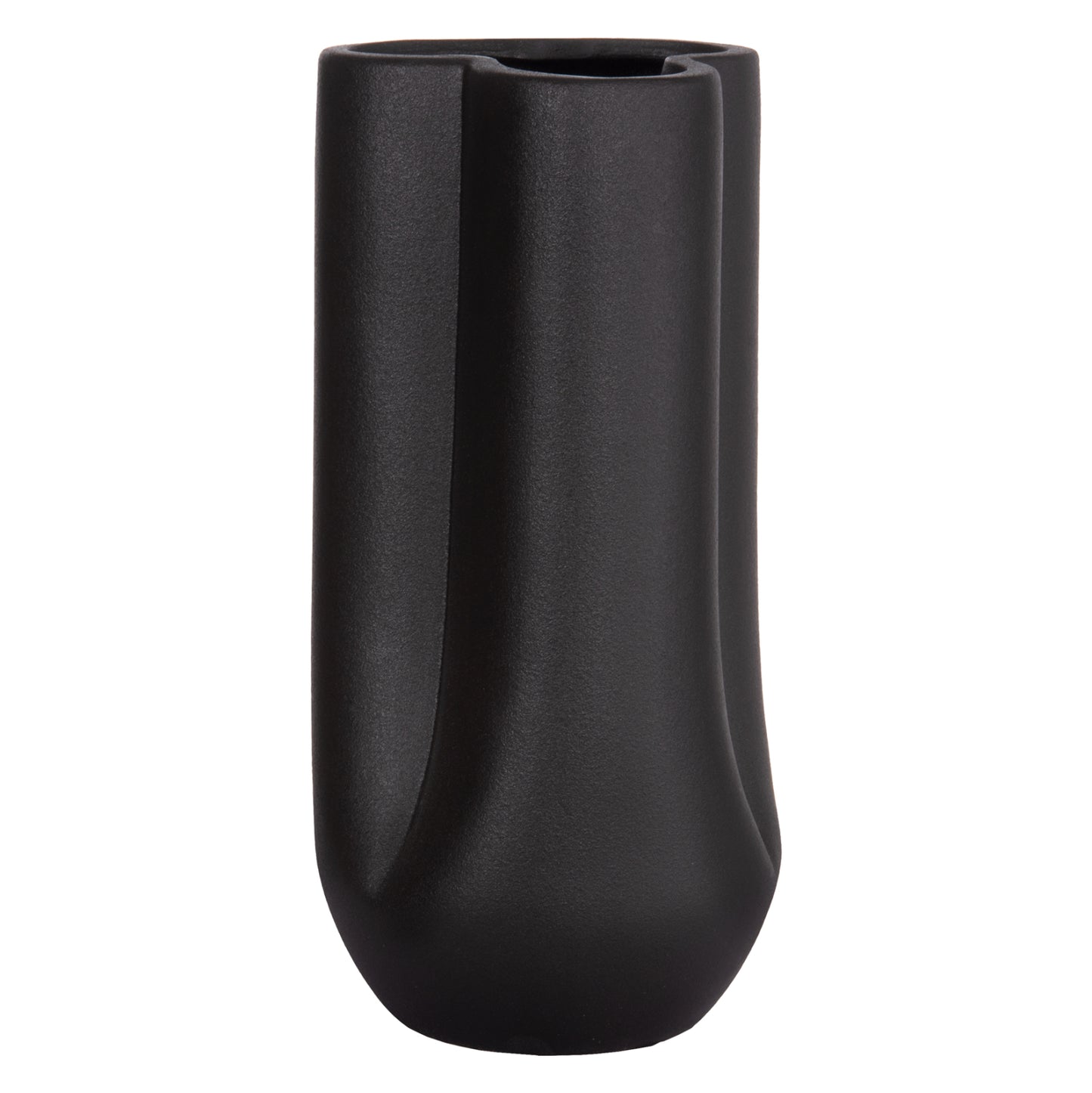 ΕΠΙΤΡΑΠΕΖΙΟ ΚΕΡΑΜΙΚΟ ΔΙΑΚΟΣΜΗΤΙΚΟ GLAZE HM4612.02 ΜΑΥΡΟ ΜΑΤ Φ14x29Υεκ