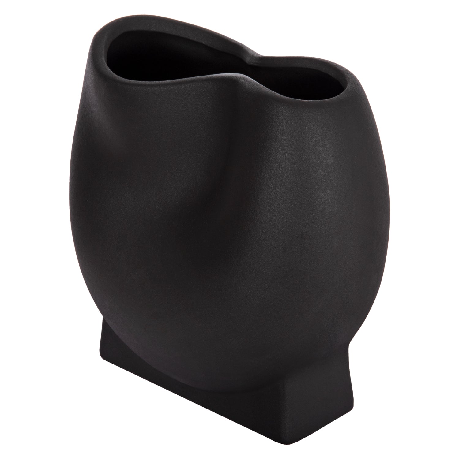 ΕΠΙΤΡΑΠΕΖΙΟ ΚΕΡΑΜΙΚΟ ΔΙΑΚΟΣΜΗΤΙΚΟ GLAZE HM4610.02 ΜΑΥΡΟ ΜΑΤ 26x14x25Υεκ