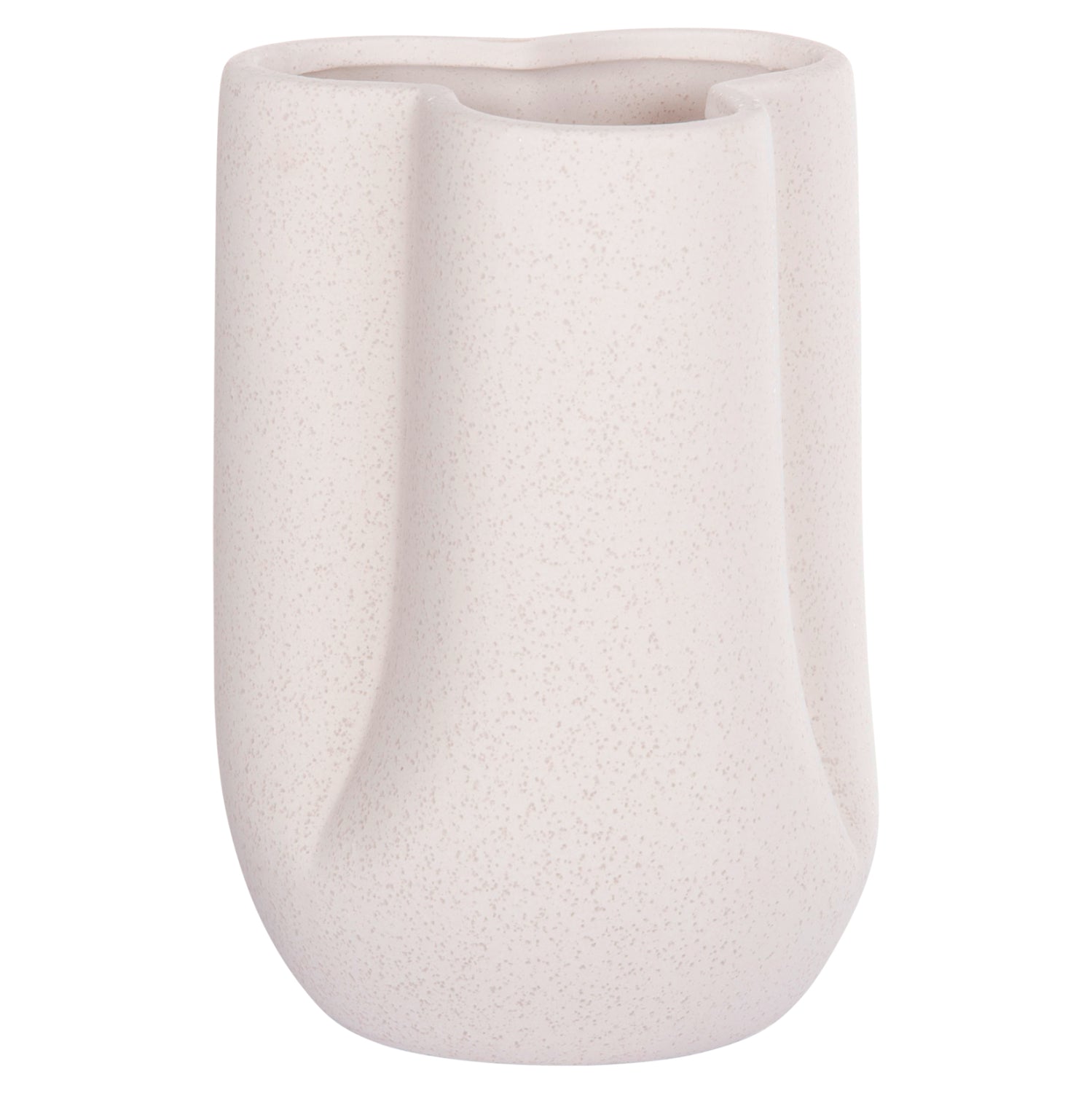 ΕΠΙΤΡΑΠΕΖΙΟ ΚΕΡΑΜΙΚΟ ΔΙΑΚΟΣΜΗΤΙΚΟ GLAZE HM4613.01 ΚΡΥΣΤΑΛΛΙΚΟ ΥΠΟΛΕΥΚΟ Φ16x22Υεκ