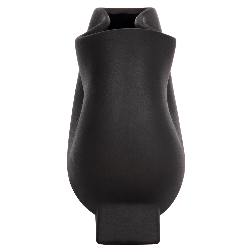 ΕΠΙΤΡΑΠΕΖΙΟ ΚΕΡΑΜΙΚΟ ΔΙΑΚΟΣΜΗΤΙΚΟ GLAZE HM4610.02 ΜΑΥΡΟ ΜΑΤ 26x14x25Υεκ