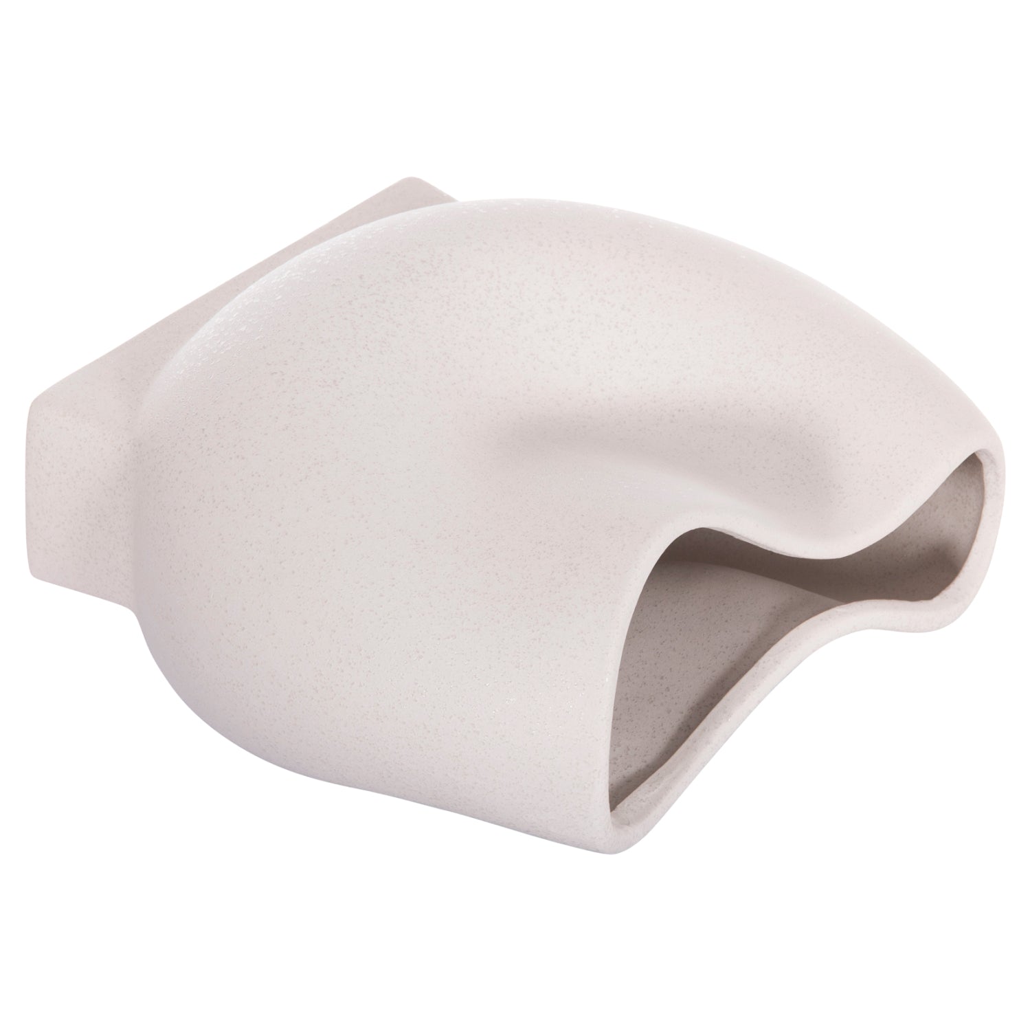 ΕΠΙΤΡΑΠΕΖΙΟ ΚΕΡΑΜΙΚΟ ΔΙΑΚΟΣΜΗΤΙΚΟ GLAZE HM4610.01 ΥΠΟΛΕΥΚΟ ΚΡΥΣΤΑΛΛΙΚΟ 26x14x25Υεκ