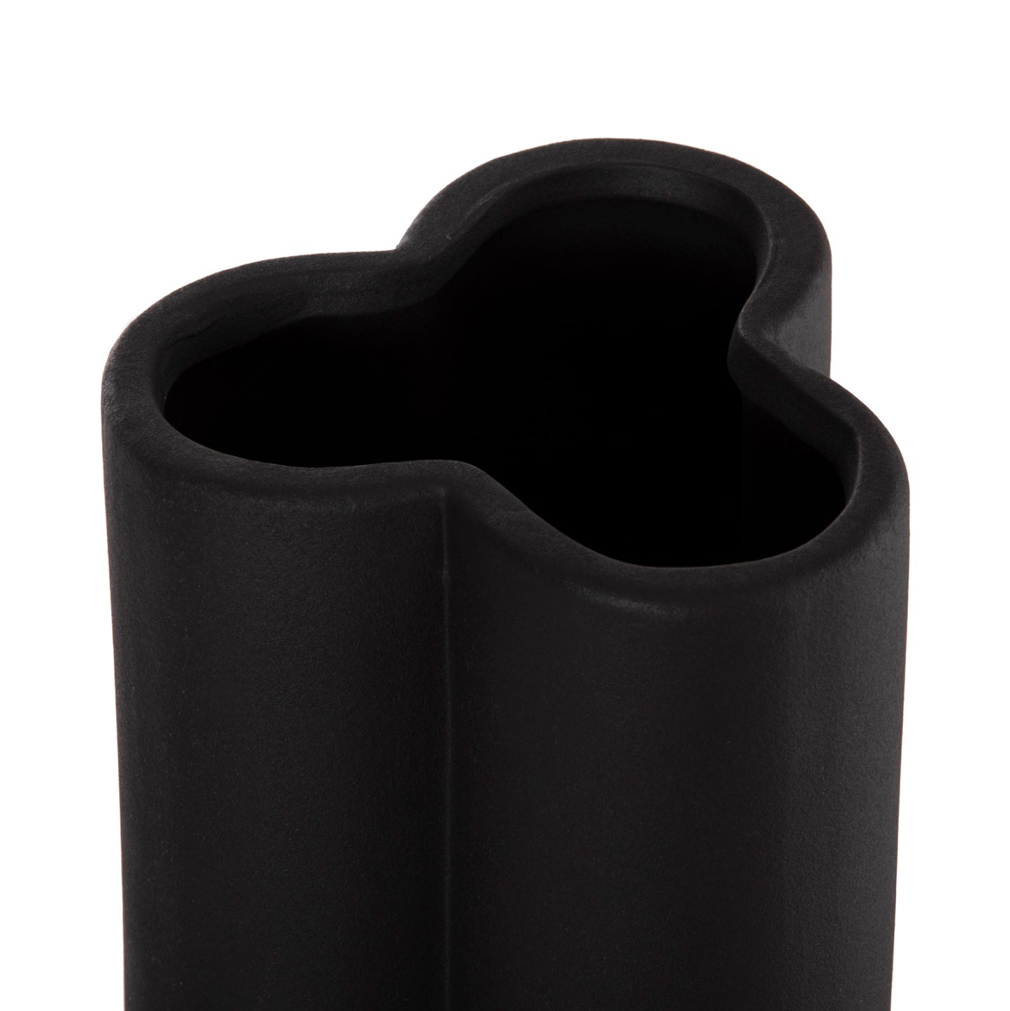 ΕΠΙΤΡΑΠΕΖΙΟ ΚΕΡΑΜΙΚΟ ΔΙΑΚΟΣΜΗΤΙΚΟ GLAZE HM4611.02 ΜΑΥΡΟ ΜΑΤ Φ14x34Υ εκ.