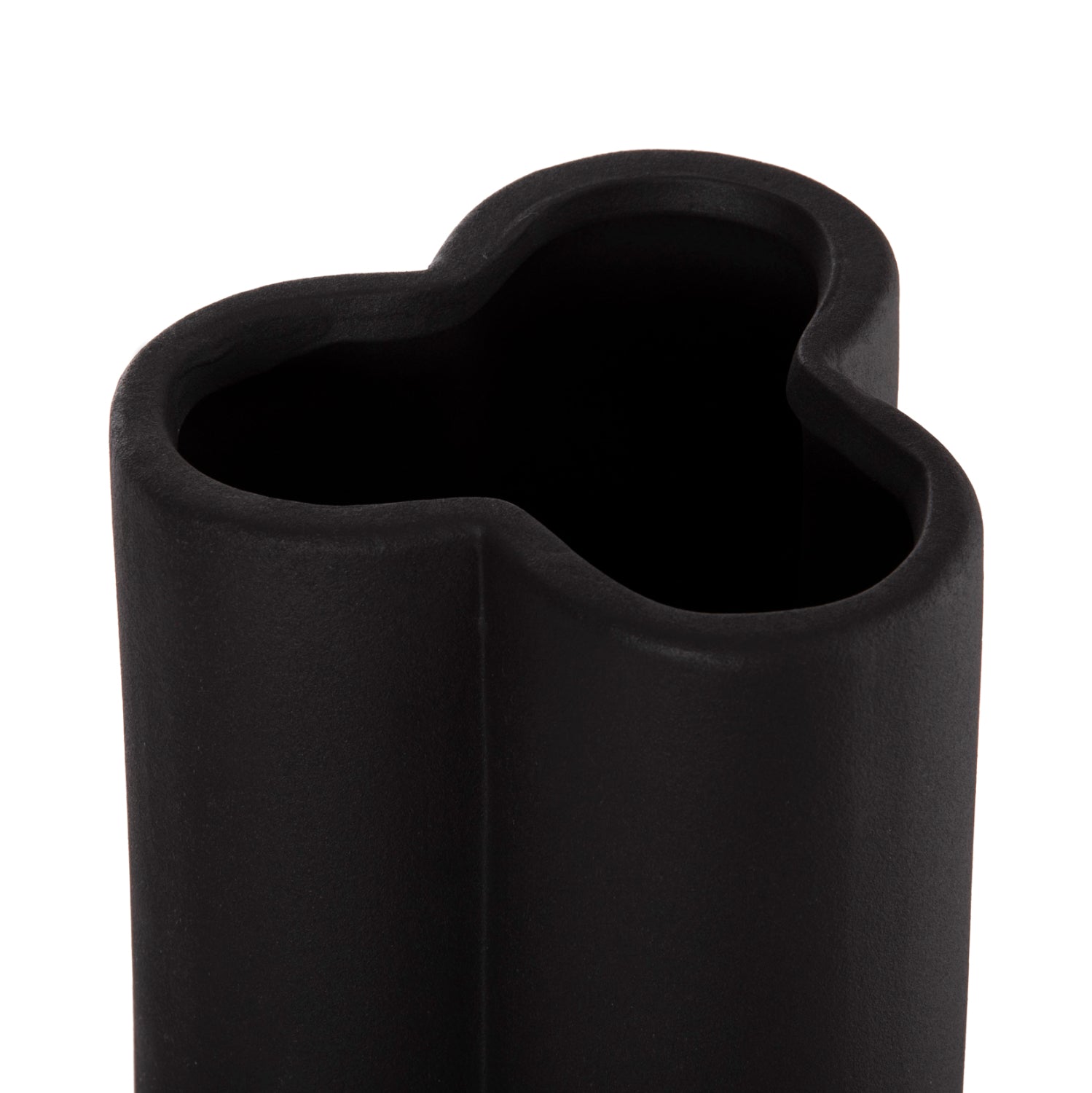 ΕΠΙΤΡΑΠΕΖΙΟ ΚΕΡΑΜΙΚΟ ΔΙΑΚΟΣΜΗΤΙΚΟ GLAZE HM4611.02 ΜΑΥΡΟ ΜΑΤ Φ14x34Υ εκ.
