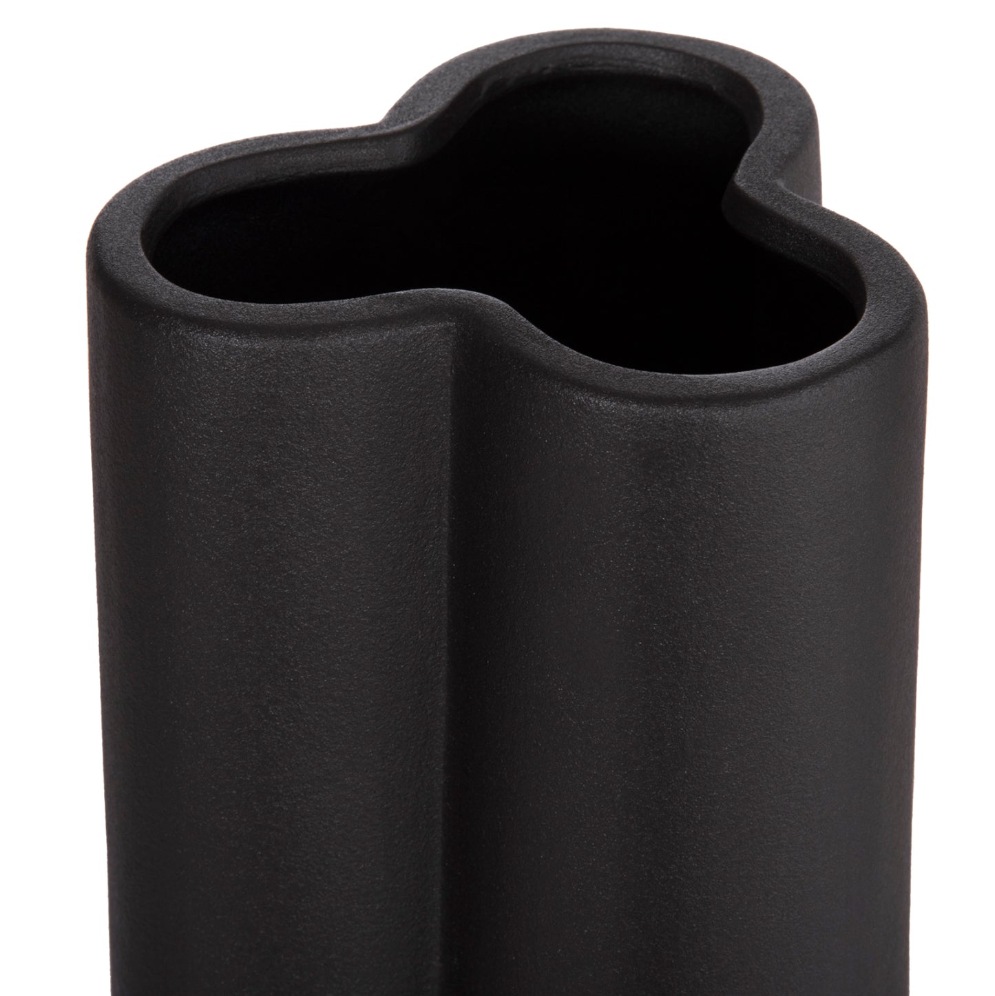 ΕΠΙΤΡΑΠΕΖΙΟ ΚΕΡΑΜΙΚΟ ΔΙΑΚΟΣΜΗΤΙΚΟ GLAZE HM4612.02 ΜΑΥΡΟ ΜΑΤ Φ14x29Υεκ
