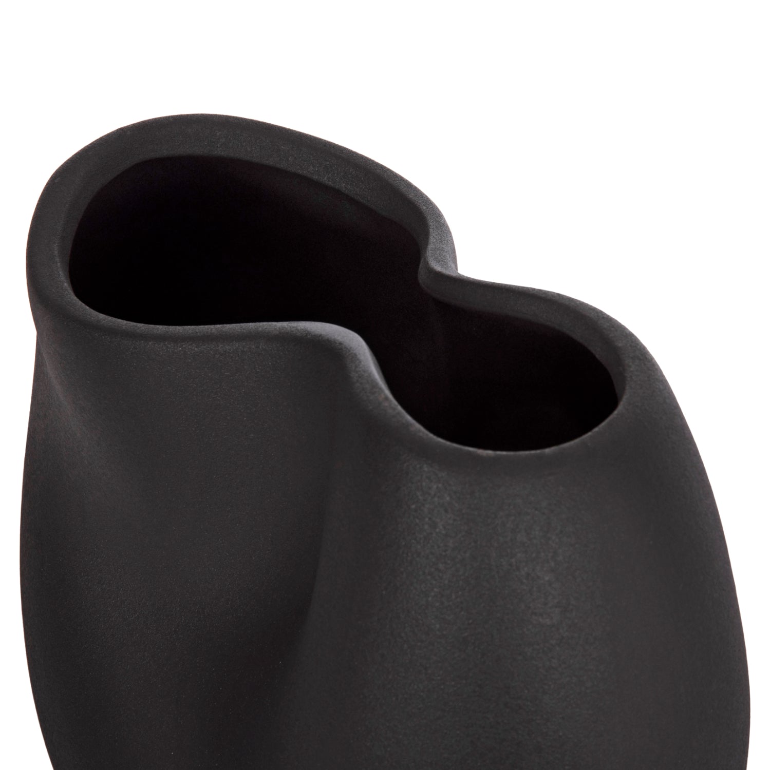 ΕΠΙΤΡΑΠΕΖΙΟ ΚΕΡΑΜΙΚΟ ΔΙΑΚΟΣΜΗΤΙΚΟ GLAZE HM4610.02 ΜΑΥΡΟ ΜΑΤ 26x14x25Υεκ