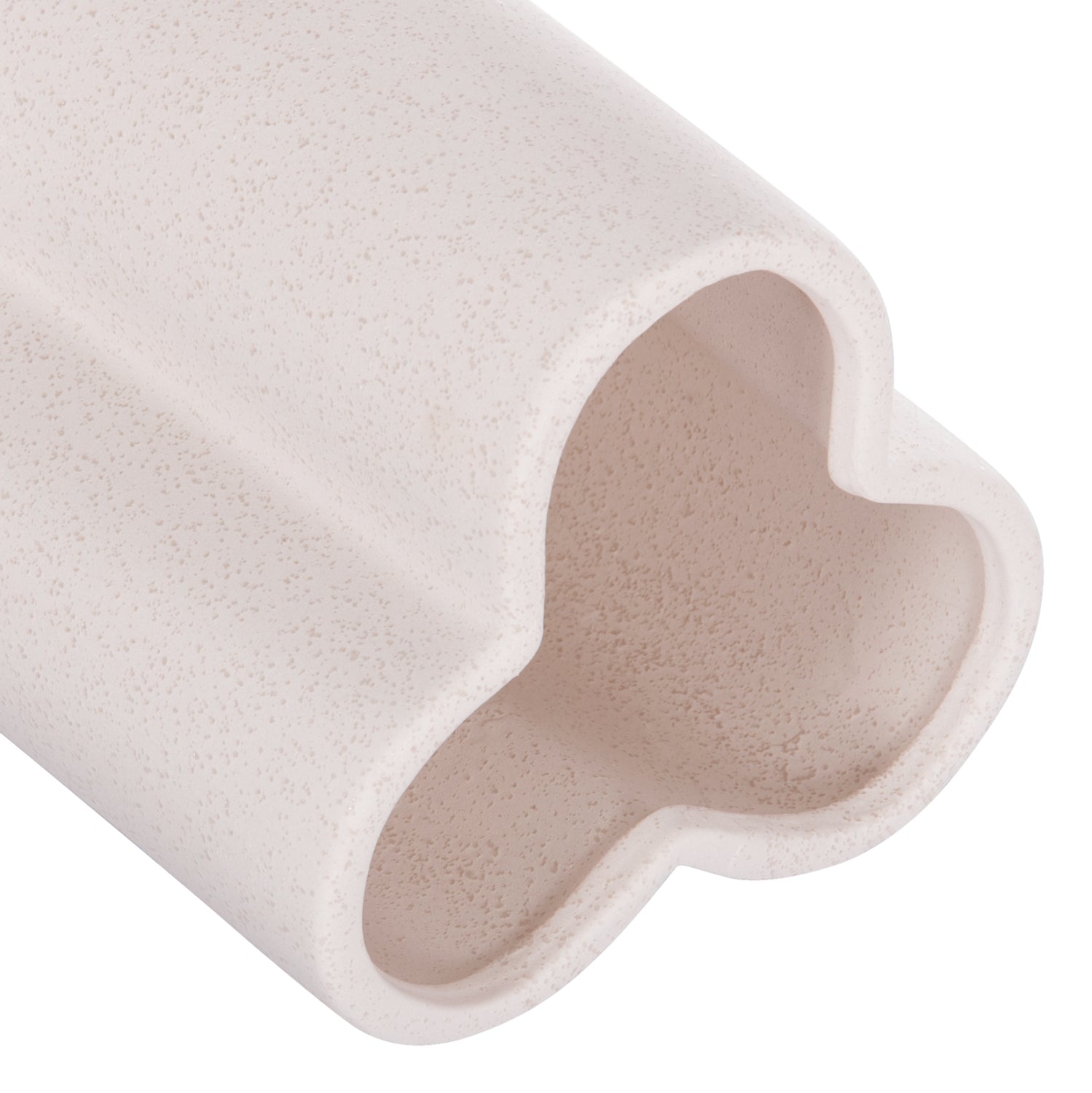 ΕΠΙΤΡΑΠΕΖΙΟ ΚΕΡΑΜΙΚΟ ΔΙΑΚΟΣΜΗΤΙΚΟ GLAZE HM4613.01 ΚΡΥΣΤΑΛΛΙΚΟ ΥΠΟΛΕΥΚΟ Φ16x22Υεκ