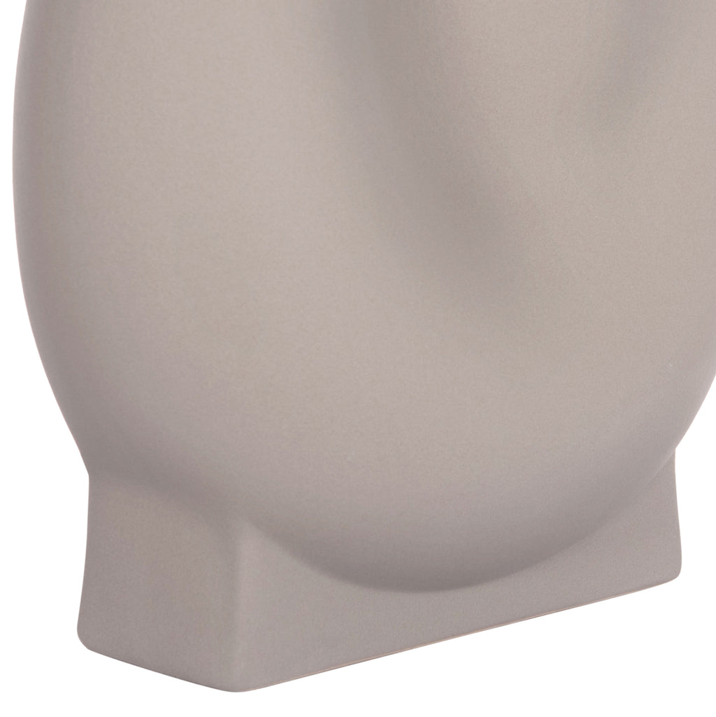 ΕΠΙΤΡΑΠΕΖΙΟ ΚΕΡΑΜΙΚΟ ΔΙΑΚΟΣΜΗΤΙΚΟ GLAZE HM4610.03 ΓΚΡΙ ΜΑΤ 26x14x25Υεκ