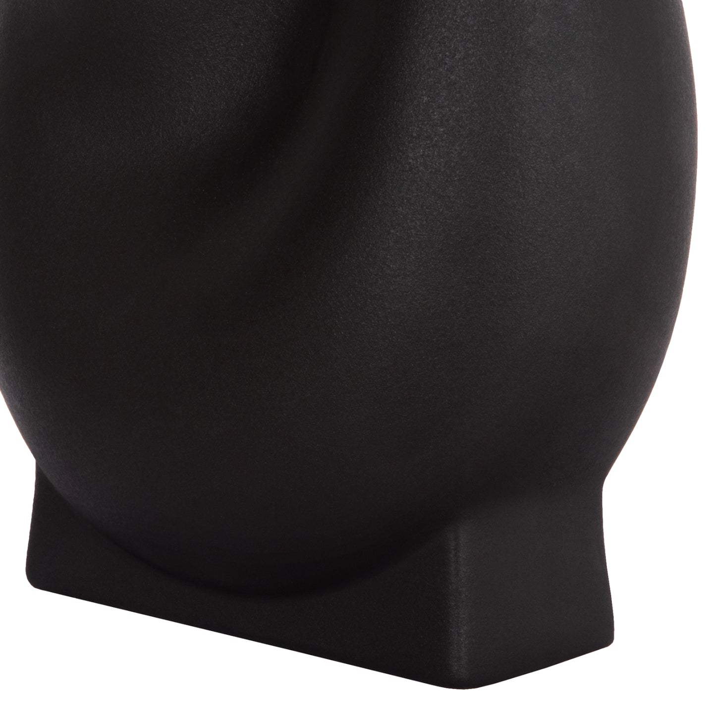 ΕΠΙΤΡΑΠΕΖΙΟ ΚΕΡΑΜΙΚΟ ΔΙΑΚΟΣΜΗΤΙΚΟ GLAZE HM4610.02 ΜΑΥΡΟ ΜΑΤ 26x14x25Υεκ