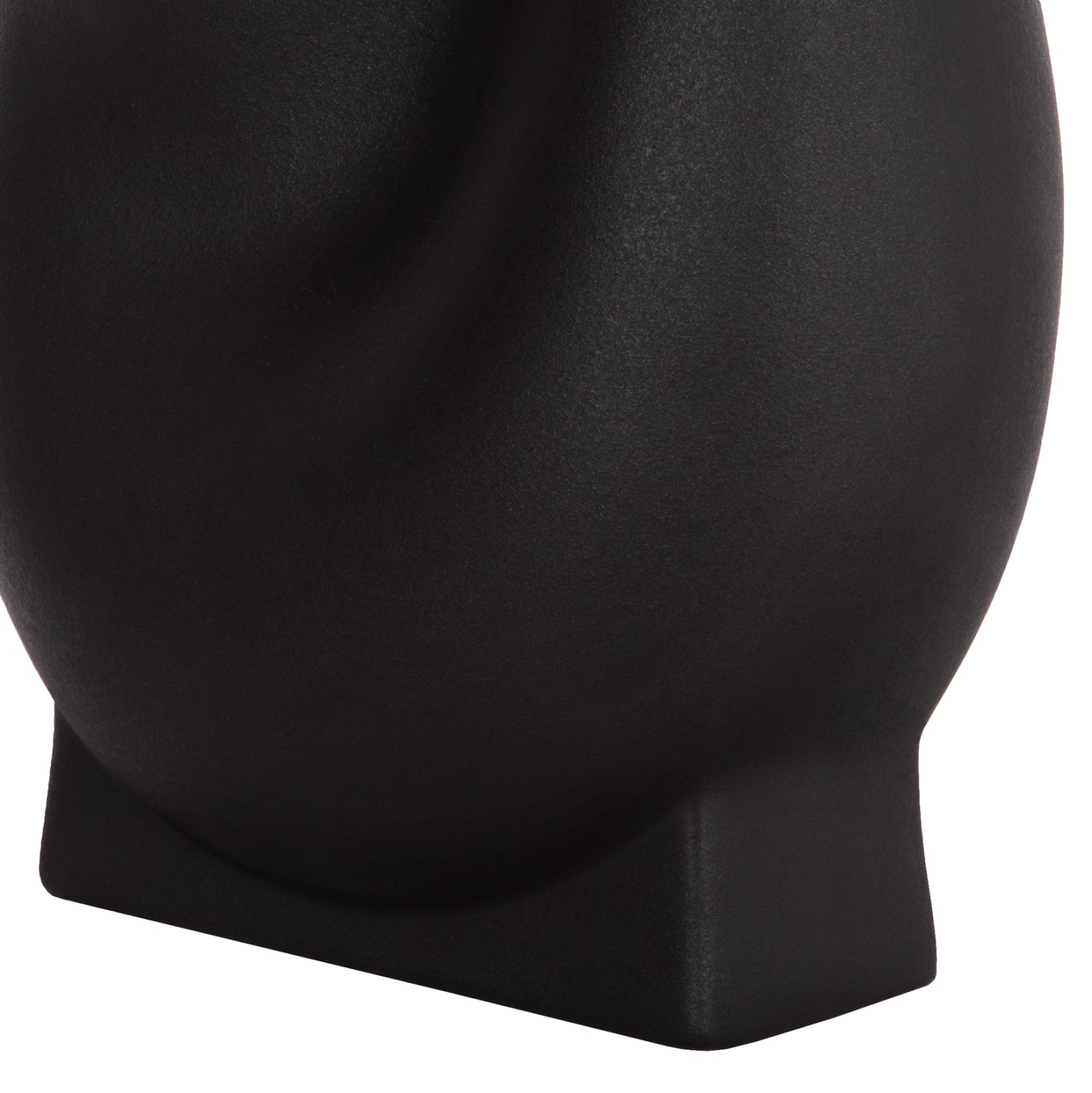 ΕΠΙΤΡΑΠΕΖΙΟ ΚΕΡΑΜΙΚΟ ΔΙΑΚΟΣΜΗΤΙΚΟ GLAZE HM4610.02 ΜΑΥΡΟ ΜΑΤ 26x14x25Υεκ