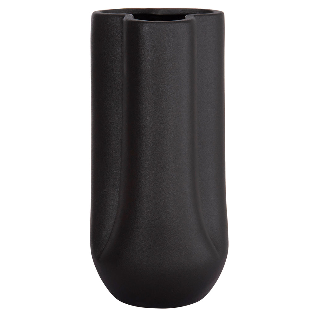 ΕΠΙΤΡΑΠΕΖΙΟ ΚΕΡΑΜΙΚΟ ΔΙΑΚΟΣΜΗΤΙΚΟ GLAZE HM4612.02 ΜΑΥΡΟ ΜΑΤ Φ14x29Υεκ