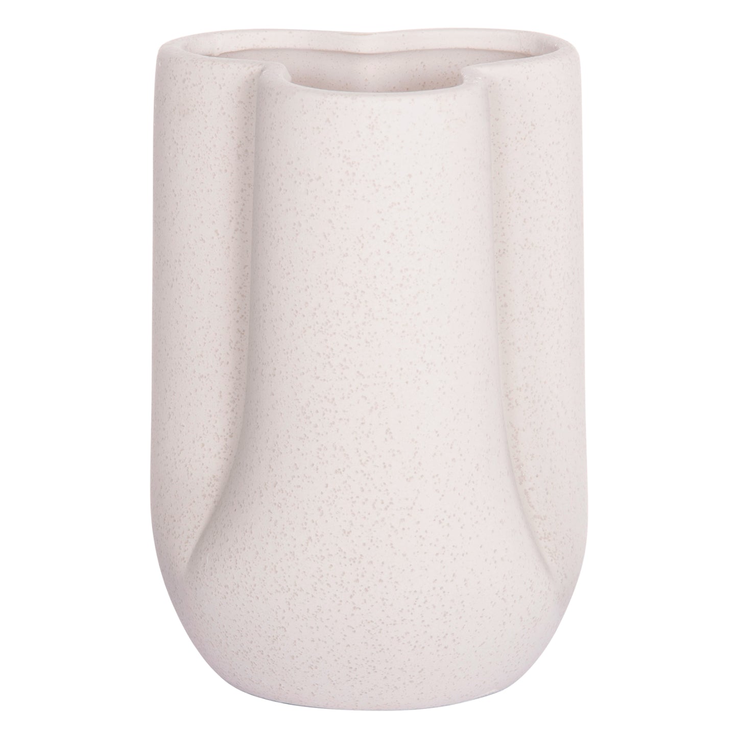 ΕΠΙΤΡΑΠΕΖΙΟ ΚΕΡΑΜΙΚΟ ΔΙΑΚΟΣΜΗΤΙΚΟ GLAZE HM4613.01 ΚΡΥΣΤΑΛΛΙΚΟ ΥΠΟΛΕΥΚΟ Φ16x22Υεκ