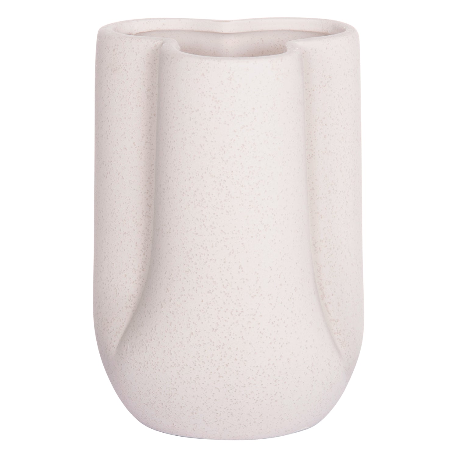 ΕΠΙΤΡΑΠΕΖΙΟ ΚΕΡΑΜΙΚΟ ΔΙΑΚΟΣΜΗΤΙΚΟ GLAZE HM4613.01 ΚΡΥΣΤΑΛΛΙΚΟ ΥΠΟΛΕΥΚΟ Φ16x22Υεκ