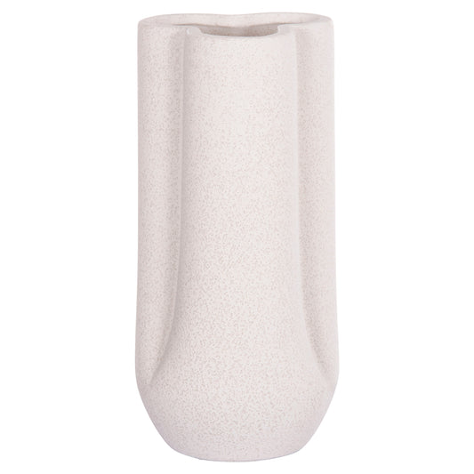 ΕΠΙΤΡΑΠΕΖΙΟ ΚΕΡΑΜΙΚΟ ΔΙΑΚΟΣΜΗΤΙΚΟ GLAZE HM4612.01 ΚΡΥΣΤΑΛΛΙΚΟ ΥΠΟΛΕΥΚΟ Φ14x29Υεκ