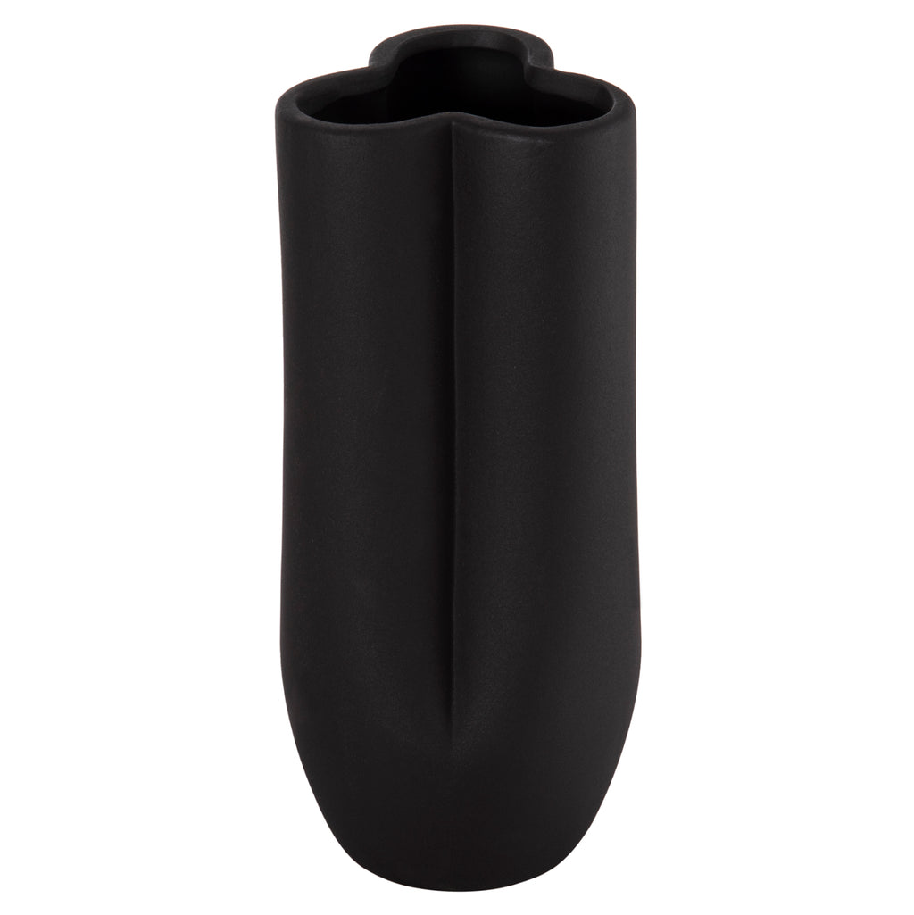 ΕΠΙΤΡΑΠΕΖΙΟ ΚΕΡΑΜΙΚΟ ΔΙΑΚΟΣΜΗΤΙΚΟ GLAZE HM4611.02 ΜΑΥΡΟ ΜΑΤ Φ14x34Υ εκ.