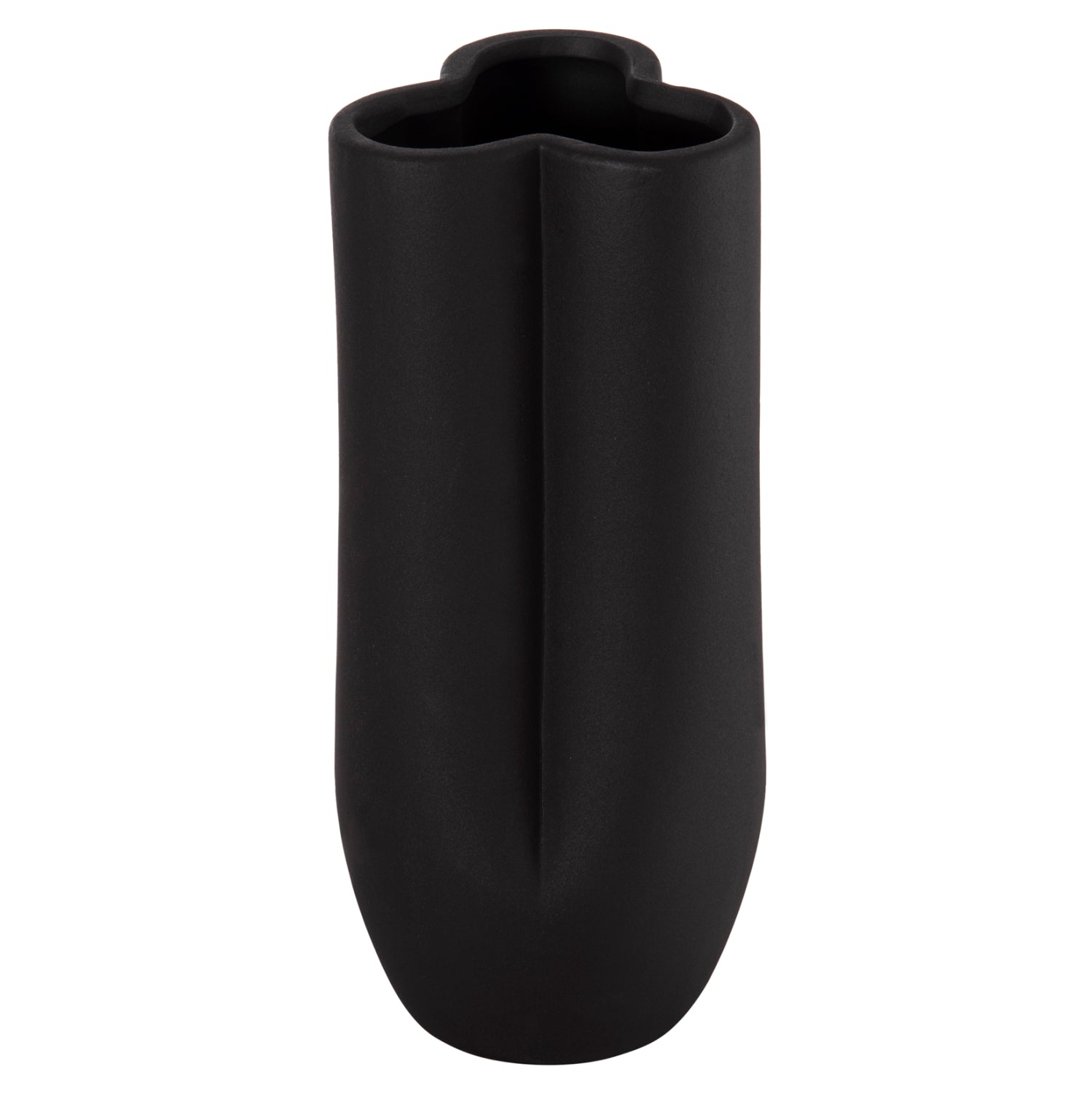 ΕΠΙΤΡΑΠΕΖΙΟ ΚΕΡΑΜΙΚΟ ΔΙΑΚΟΣΜΗΤΙΚΟ GLAZE HM4611.02 ΜΑΥΡΟ ΜΑΤ Φ14x34Υ εκ.