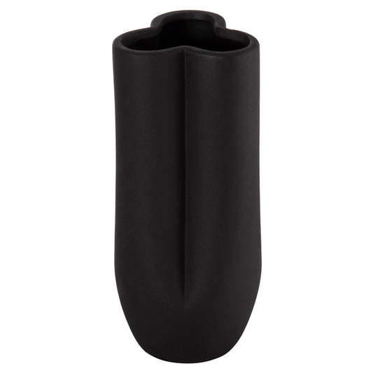 ΕΠΙΤΡΑΠΕΖΙΟ ΚΕΡΑΜΙΚΟ ΔΙΑΚΟΣΜΗΤΙΚΟ GLAZE HM4611.02 ΜΑΥΡΟ ΜΑΤ Φ14x34Υ εκ.