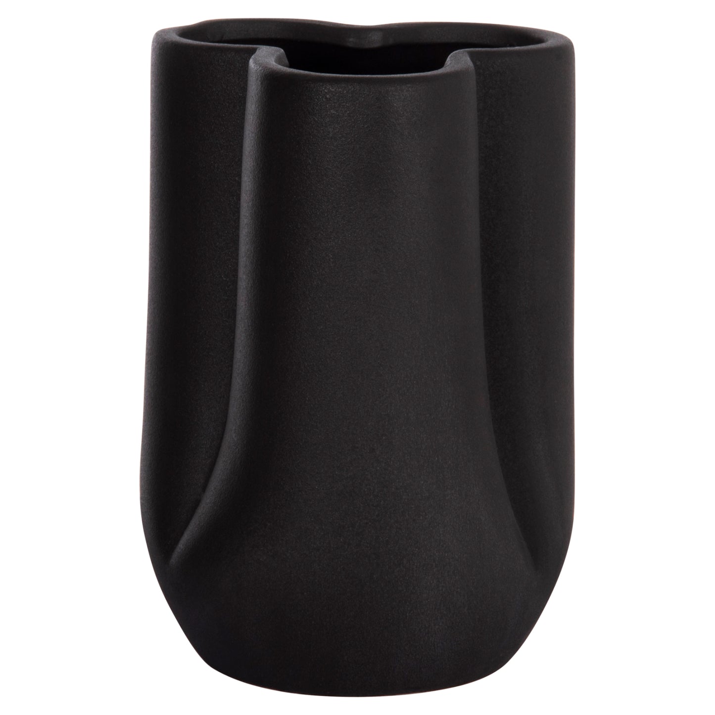 ΕΠΙΤΡΑΠΕΖΙΟ ΚΕΡΑΜΙΚΟ ΔΙΑΚΟΣΜΗΤΙΚΟ GLAZE HM4613.02 ΜΑΥΡΟ ΜΑΤ Φ16x22Υεκ
