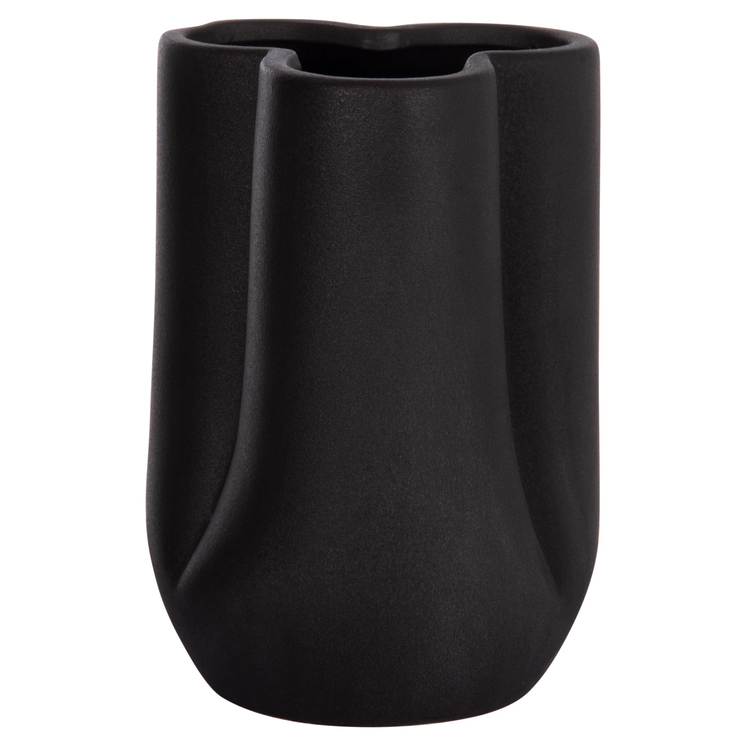 ΕΠΙΤΡΑΠΕΖΙΟ ΚΕΡΑΜΙΚΟ ΔΙΑΚΟΣΜΗΤΙΚΟ GLAZE HM4613.02 ΜΑΥΡΟ ΜΑΤ Φ16x22Υεκ