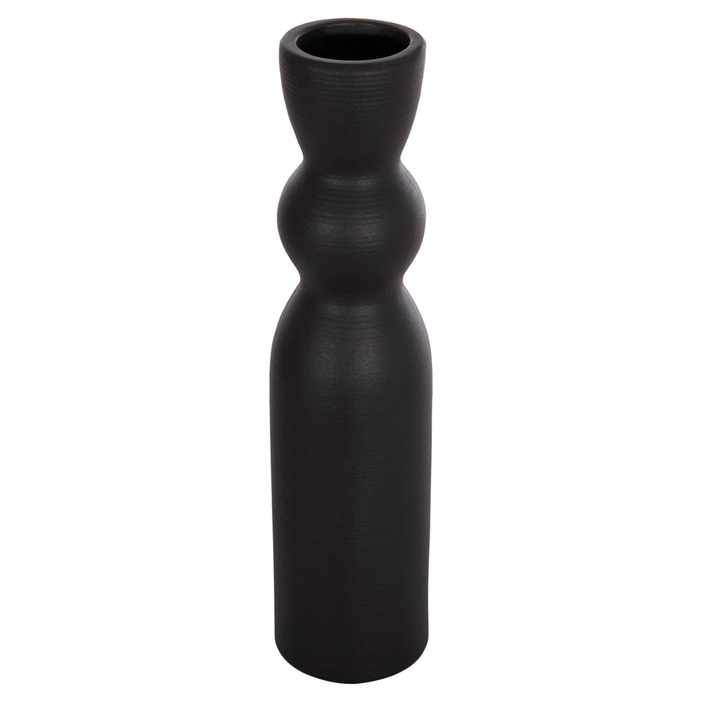 ΕΠΙΤΡΑΠΕΖΙΟ ΚΕΡΑΜΙΚΟ ΔΙΑΚΟΣΜΗΤΙΚΟ SCEPTER HM4614.02 ΜΑΥΡΟ ΜΑΤ Φ8x35Υ εκ.