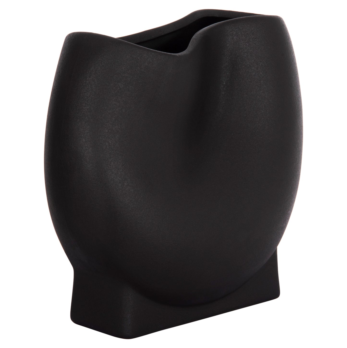 ΕΠΙΤΡΑΠΕΖΙΟ ΚΕΡΑΜΙΚΟ ΔΙΑΚΟΣΜΗΤΙΚΟ GLAZE HM4610.02 ΜΑΥΡΟ ΜΑΤ 26x14x25Υεκ