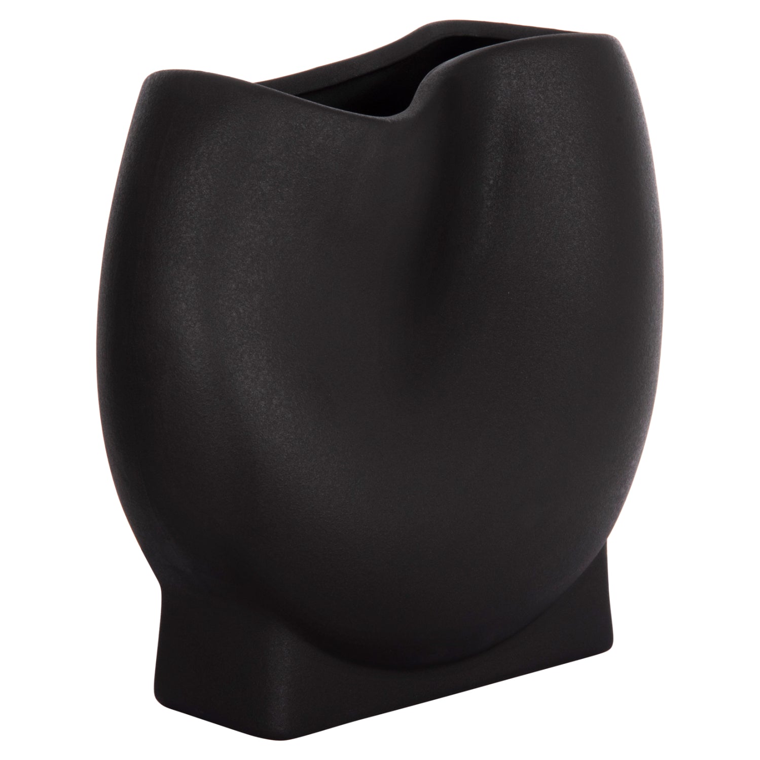 ΕΠΙΤΡΑΠΕΖΙΟ ΚΕΡΑΜΙΚΟ ΔΙΑΚΟΣΜΗΤΙΚΟ GLAZE HM4610.02 ΜΑΥΡΟ ΜΑΤ 26x14x25Υεκ