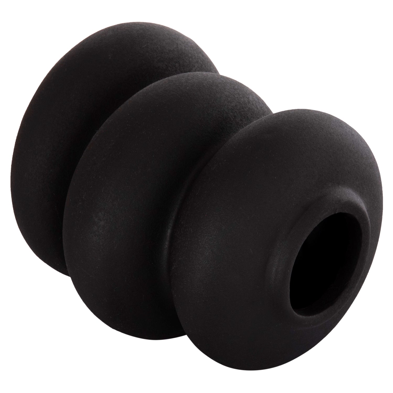 ΕΠΙΤΡΑΠΕΖΙΟ ΚΕΡΑΜΙΚΟ ΔΙΑΚΟΣΜΗΤΙΚΟ ROOK HM4628.02 ΜΑΥΡΟ ΜΑΤ Φ14x19Υεκ