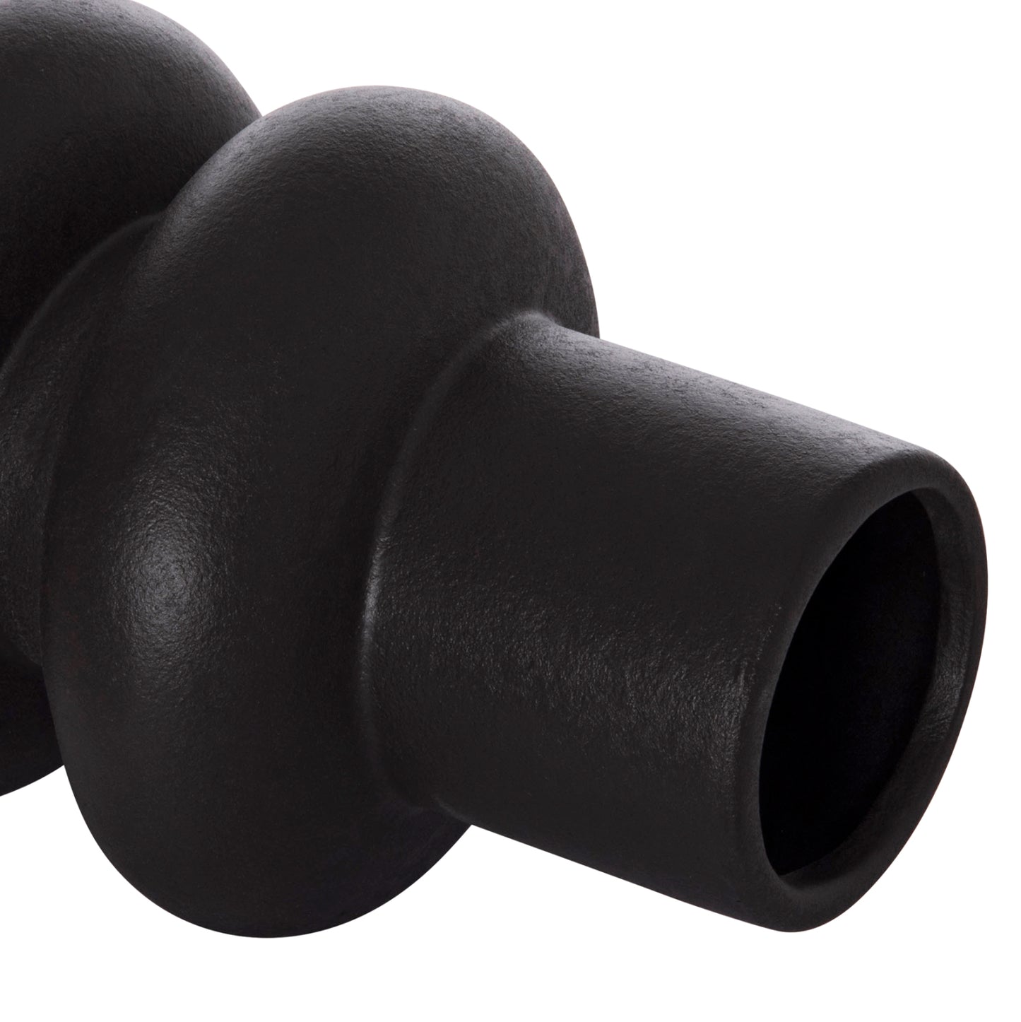 ΕΠΙΤΡΑΠΕΖΙΟ ΚΕΡΑΜΙΚΟ ΔΙΑΚΟΣΜΗΤΙΚΟ ROOK HM4627.02 ΜΑΥΡΟ ΜΑΤ Φ16x25,5Υεκ
