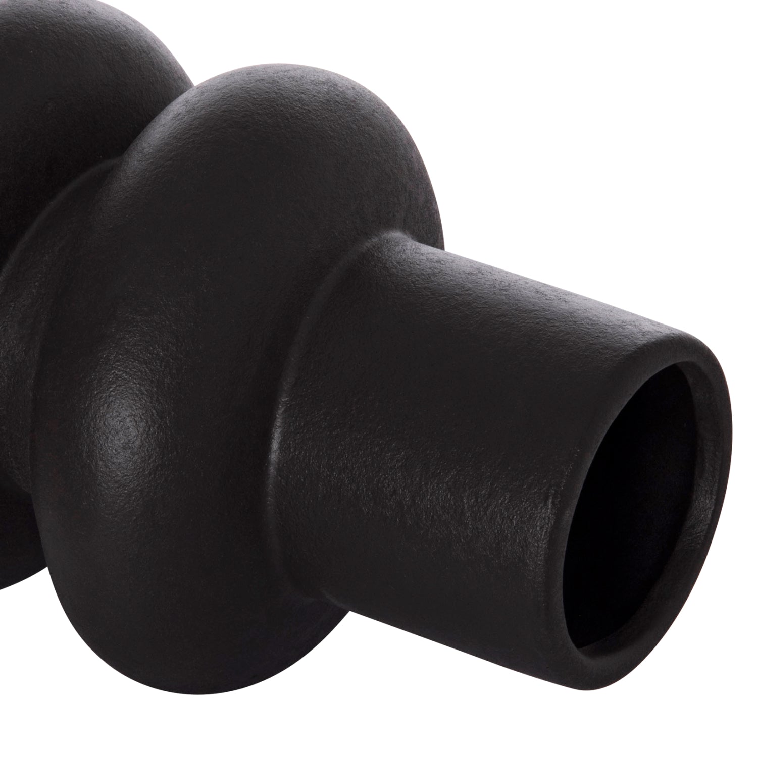 ΕΠΙΤΡΑΠΕΖΙΟ ΚΕΡΑΜΙΚΟ ΔΙΑΚΟΣΜΗΤΙΚΟ ROOK HM4627.02 ΜΑΥΡΟ ΜΑΤ Φ16x25,5Υεκ