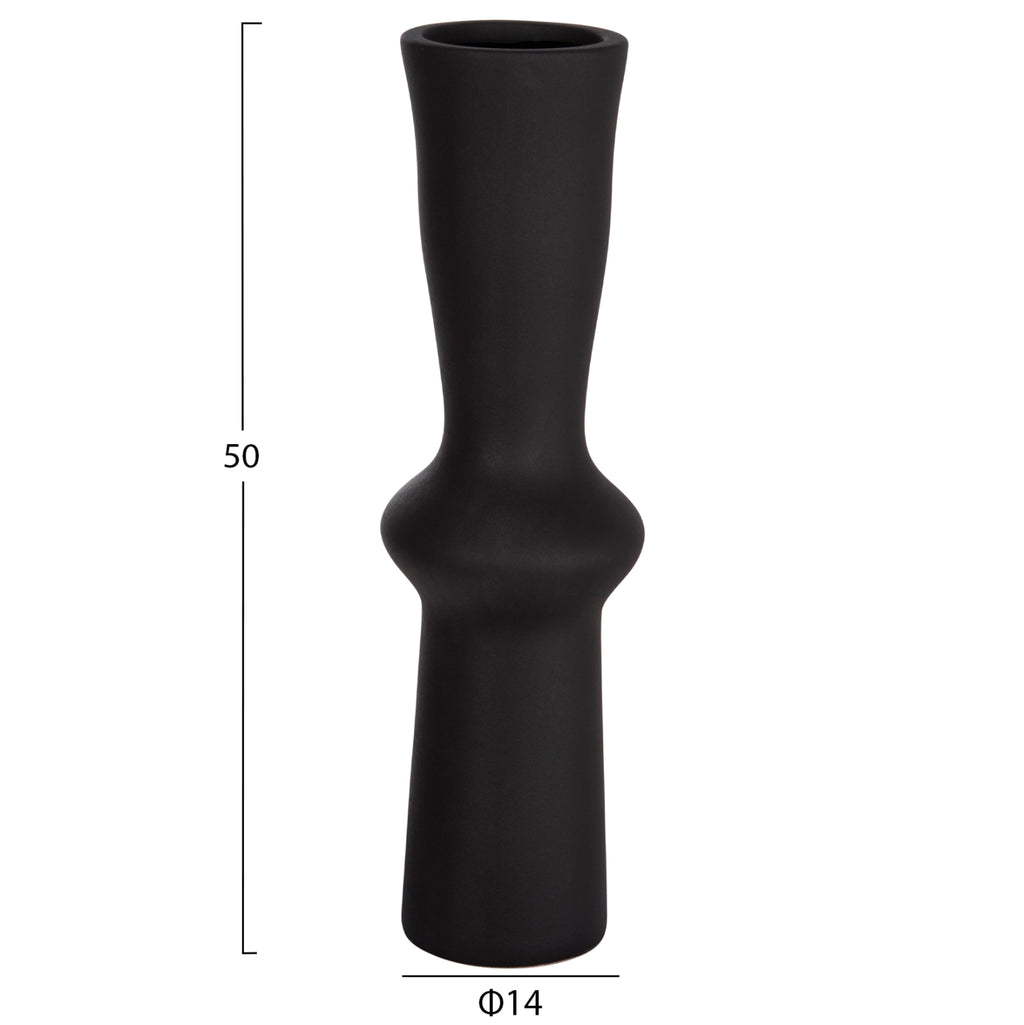 ΕΠΙΤΡΑΠΕΖΙΟ ΚΕΡΑΜΙΚΟ ΔΙΑΚΟΣΜΗΤΙΚΟ SCEPTER HM4637.02 ΜΑΥΡΟ ΜΑΤ Φ14x50Υεκ