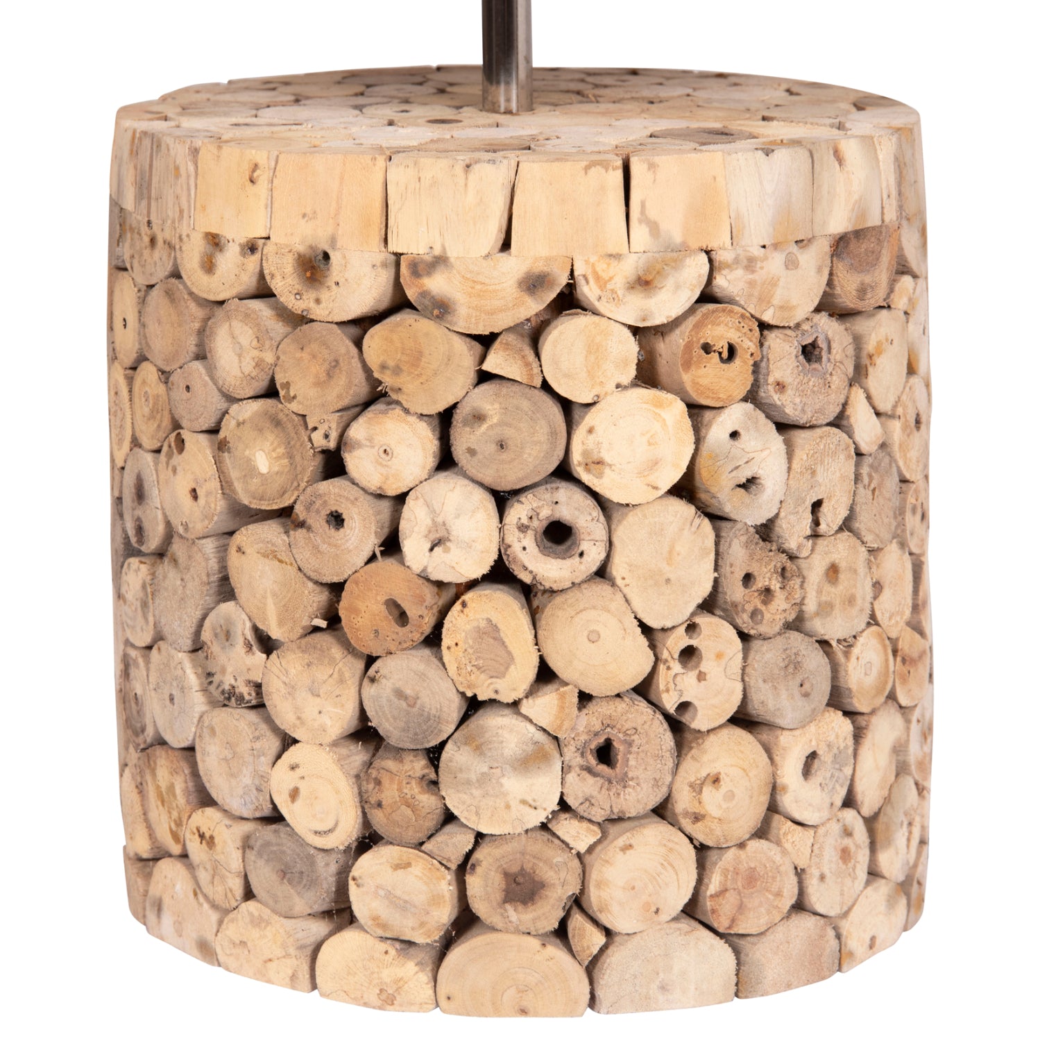 ΕΠΙΤΡΑΠΕΖΙΟ ΚΥΛΙΝΔΡΙΚΟ ΦΩΤΙΣΤΙΚΟ TWIGGY HM4427 DRIFTWOOD & ΜΠΕΖ ΚΑΠΕΛΟ Φ24.5x45Υεκ.