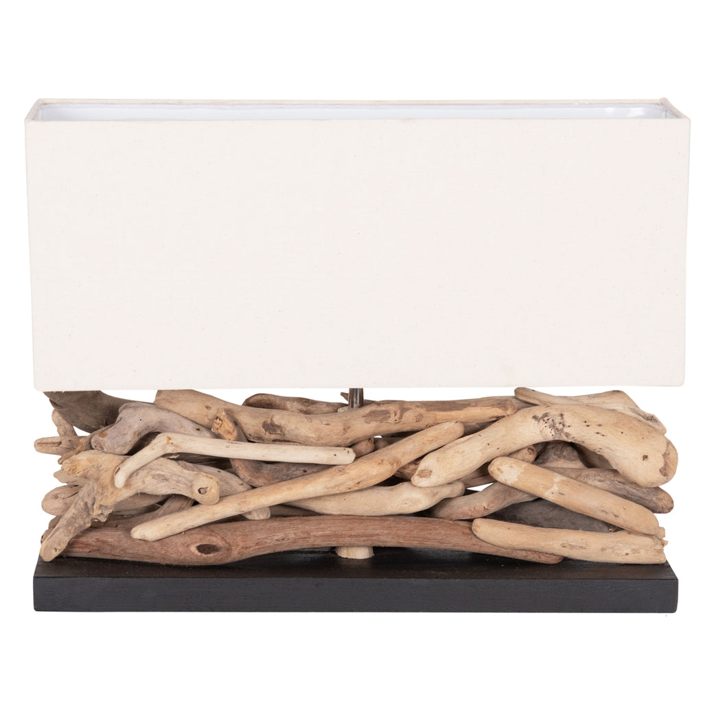 ΕΠΙΤΡΑΠΕΖΙΟ ΟΡΘΟΓΩΝΙΟ ΦΩΤΙΣΤΙΚΟ TWIGGY HM4432 DRIFTWOOD & ΛΕΥΚΟ ΚΑΠΕΛΟ 50x16,5x38Υεκ.