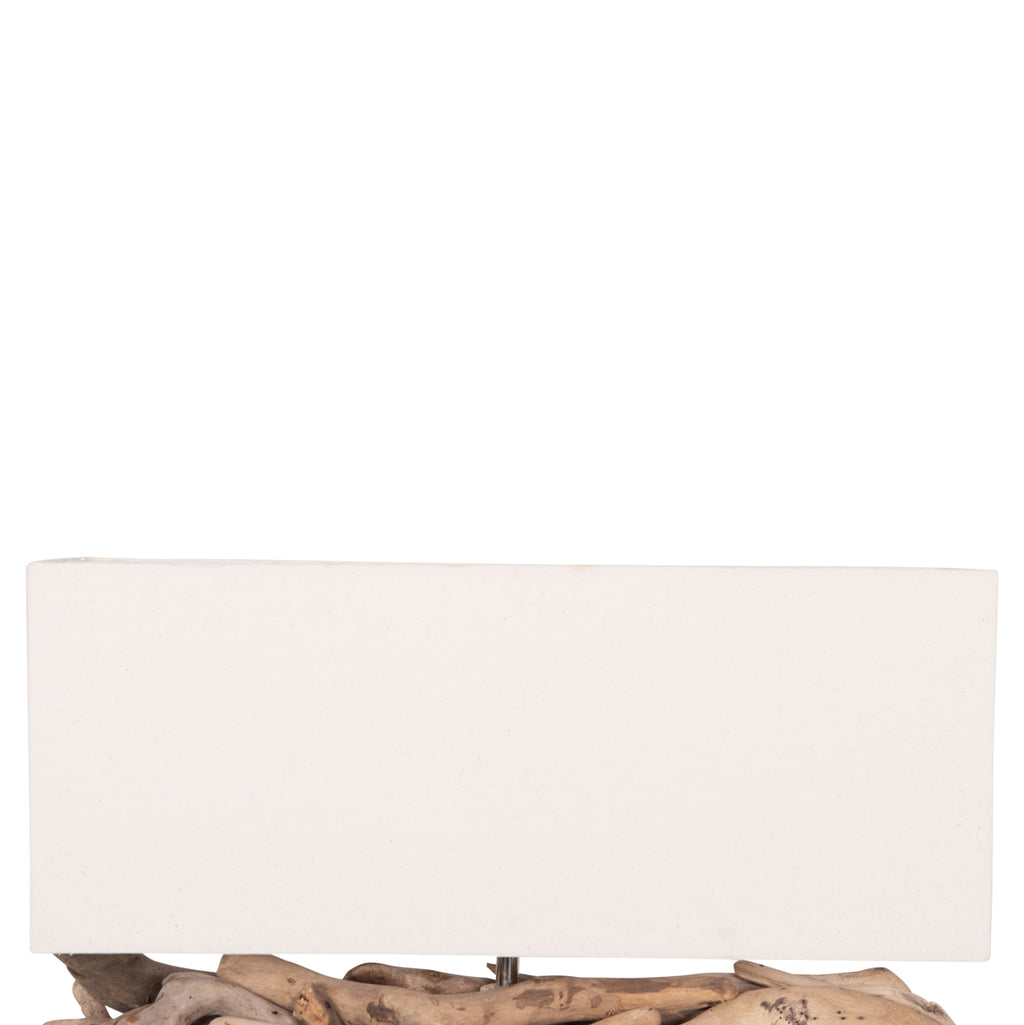 ΕΠΙΤΡΑΠΕΖΙΟ ΟΡΘΟΓΩΝΙΟ ΦΩΤΙΣΤΙΚΟ TWIGGY HM4432 DRIFTWOOD & ΛΕΥΚΟ ΚΑΠΕΛΟ 50x16,5x38Υεκ.