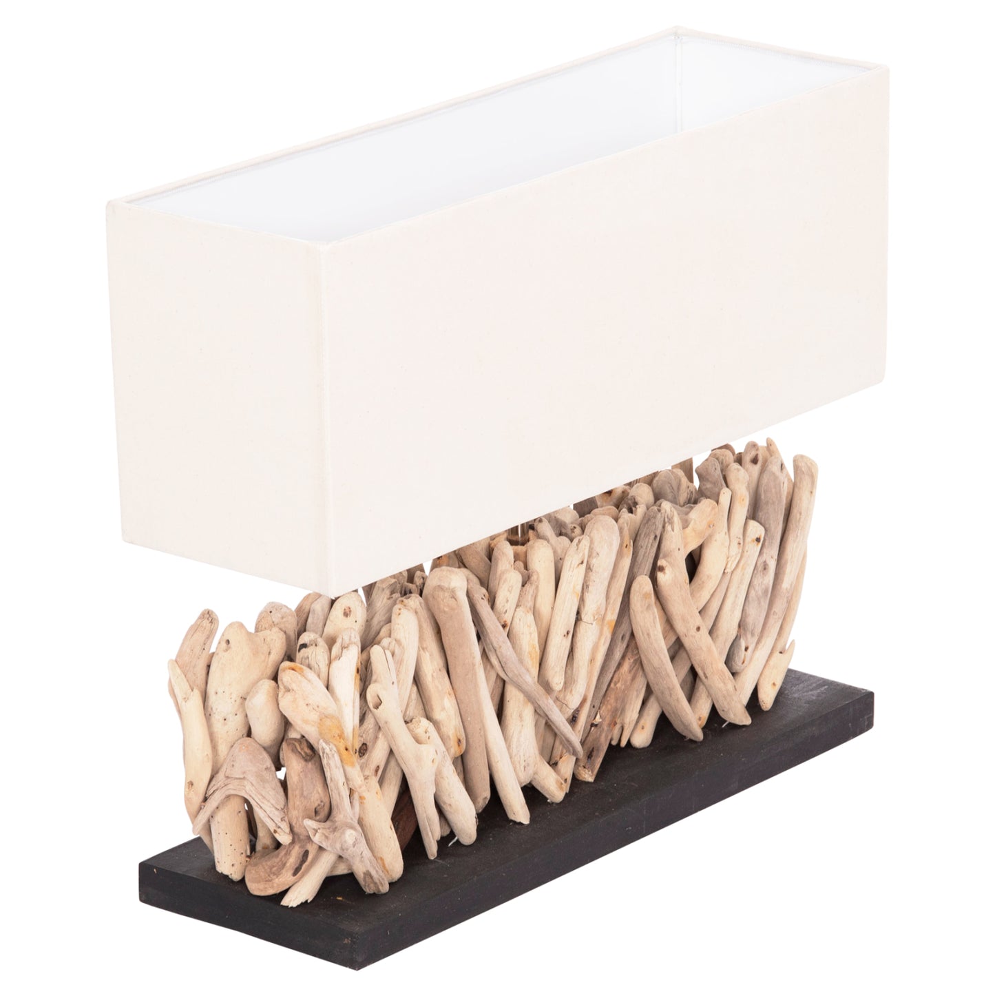 ΕΠΙΤΡΑΠΕΖΙΟ ΟΡΘΟΓΩΝΙΟ ΦΩΤΙΣΤΙΚΟ TWIGGY HM4434 DRIFTWOOD & ΛΕΥΚΟ ΚΑΠΕΛΟ 56x16.5x43Υεκ.