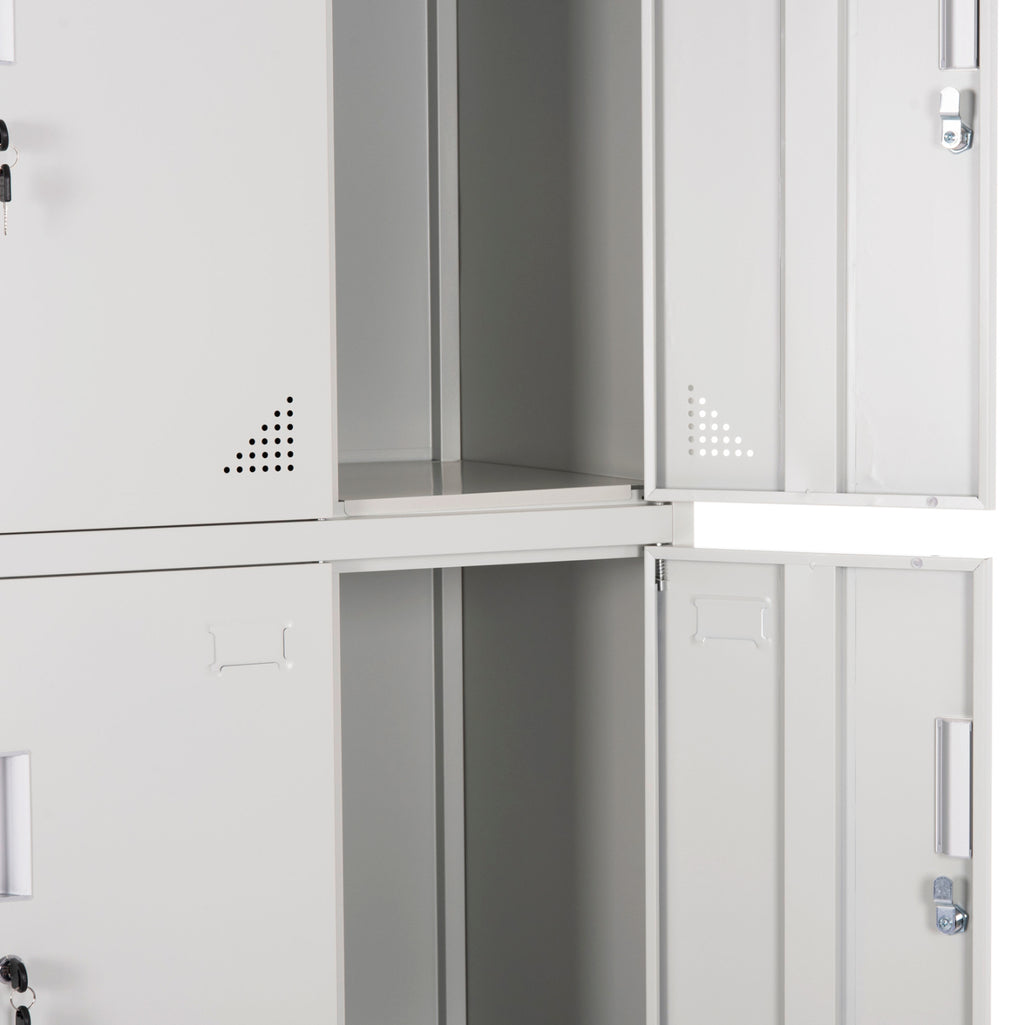 ΦΟΡΙΑΜΟΣ ΜΕΤΑΛΛΙΚΟΣ MALMOE HM5636.11 9 ΝΤΟΥΛΑΠΑΚΙΑ ΜΕ ΚΛΕΙΔΑΡΙΕΣ-ΓΚΡΙ 90x45x185Υεκ.