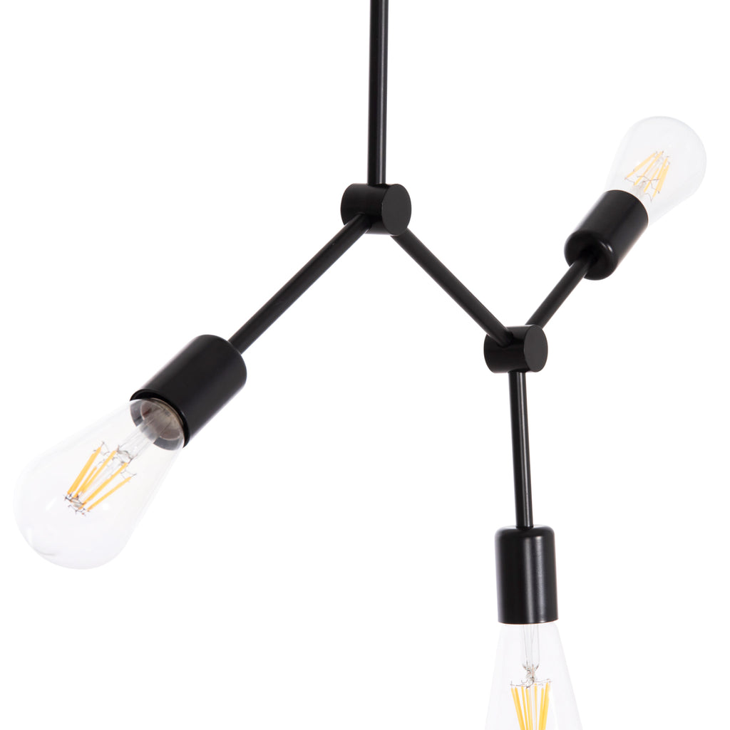 ΦΩΤΙΣΤΙΚΟ ΟΡΟΦΗΣ 3-ΦΩΤΟ LIGHTY HM7404.11 ΜΕΤΑΛΛΟ ΣΕ ΜΑΥΡΟ 52x5x48Υεκ.