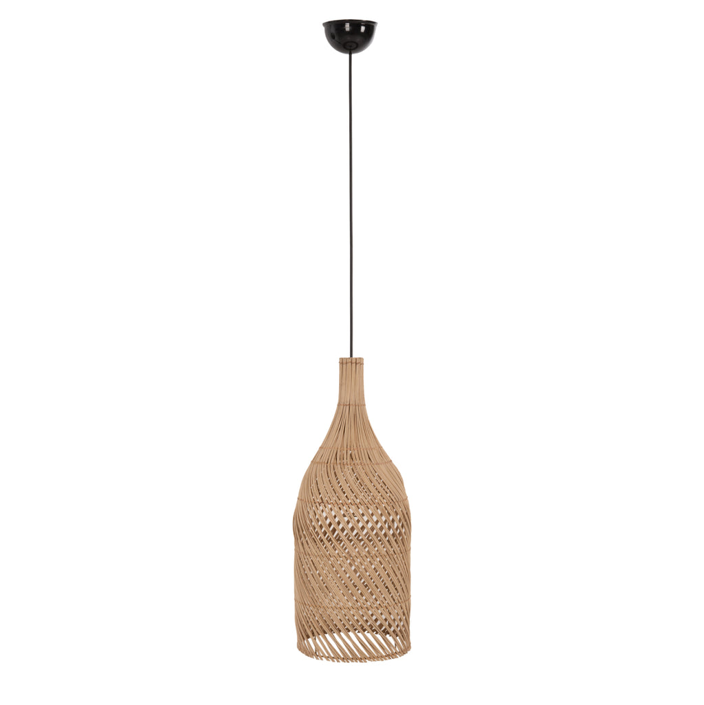 ΦΩΤΙΣΤΙΚΟ ΟΡΟΦΗΣ CARBOY HM7884 ΚΡΕΜΑΣΤΟ ΑΠΟ RATTAN ΣΕ ΦΥΣΙΚΟ ΧΡΩΜΑ Φ28x163,5Yεκ.