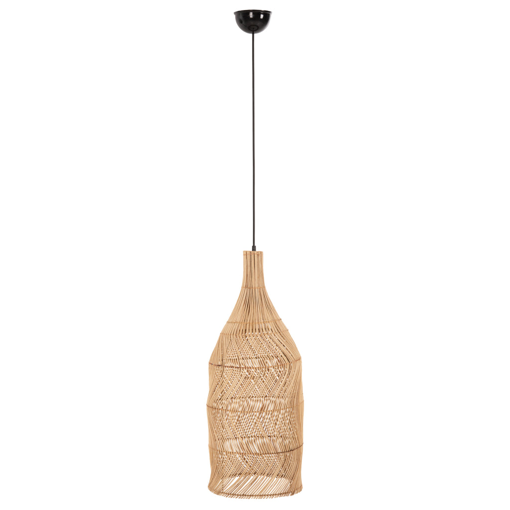 ΦΩΤΙΣΤΙΚΟ ΟΡΟΦΗΣ THEON HM7888 ΚΡΕΜΑΣΤΟ ΑΠΟ RATTAN ΣΕ ΦΥΣΙΚΟ ΧΡΩΜΑ Φ22x148Υ εκ.