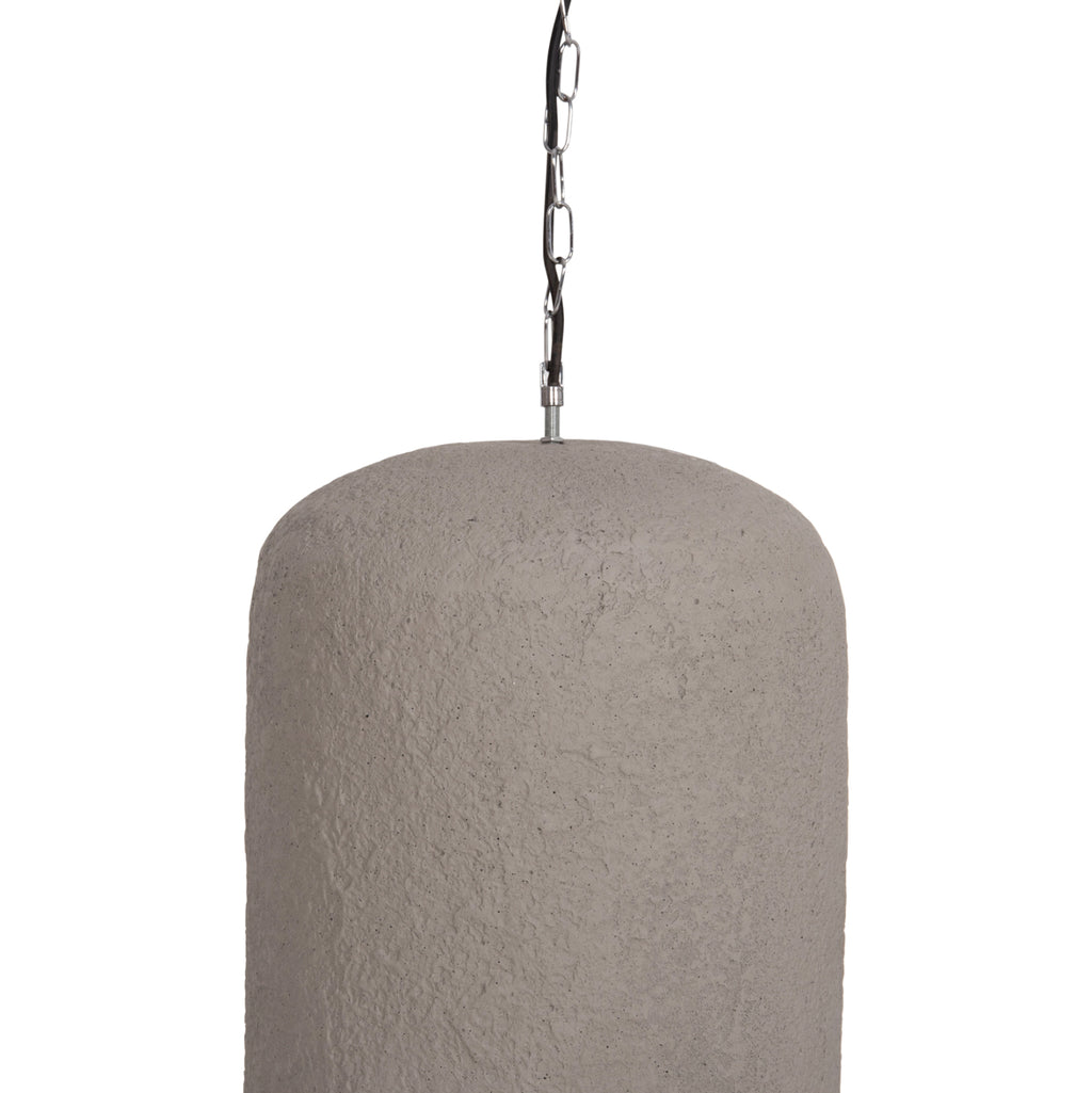 ΦΩΤΙΣΤΙΚΟ ΟΡΟΦΗΣ ΚΡΕΜΑΣΤΟ LOGKY HM4704.03L--FIBER CEMENT ΓΚΡΙ 35x35x67Υεκ