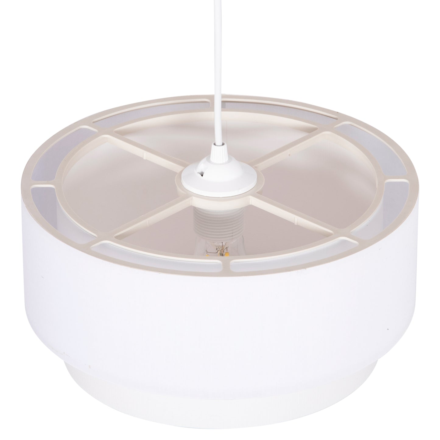 ΦΩΤΙΣΤΙΚΟ ΟΡΟΦΗΣ ΚΥΛΙΝΔΡΙΚΟ KRIKS HM4707.01 PVC ΣΕ ΛΕΥΚΟ Φ30x70Υεκ.