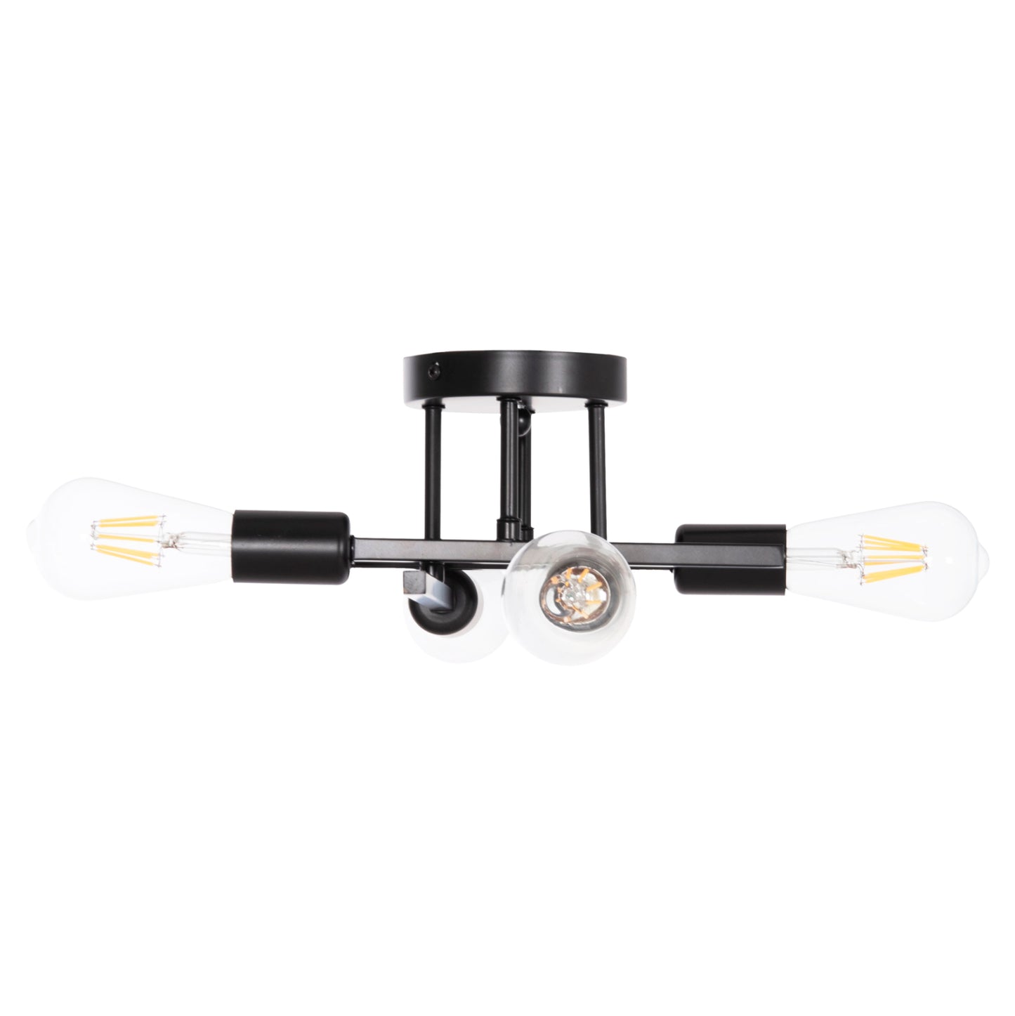 ΦΩΤΙΣΤΙΚΟ ΟΡΟΦΗΣ ΠΟΛΥΦΩΤΟ LIGHTY HM7428.11 ΜΕΤΑΛΛΟ ΣΕ ΜΑΥΡΟ 28x28x15Υεκ.