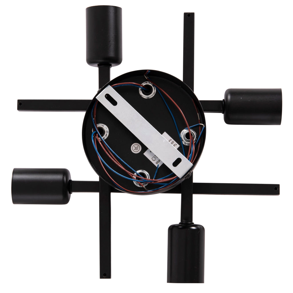 ΦΩΤΙΣΤΙΚΟ ΟΡΟΦΗΣ ΠΟΛΥΦΩΤΟ LIGHTY HM7428.11 ΜΕΤΑΛΛΟ ΣΕ ΜΑΥΡΟ 28x28x15Υεκ.