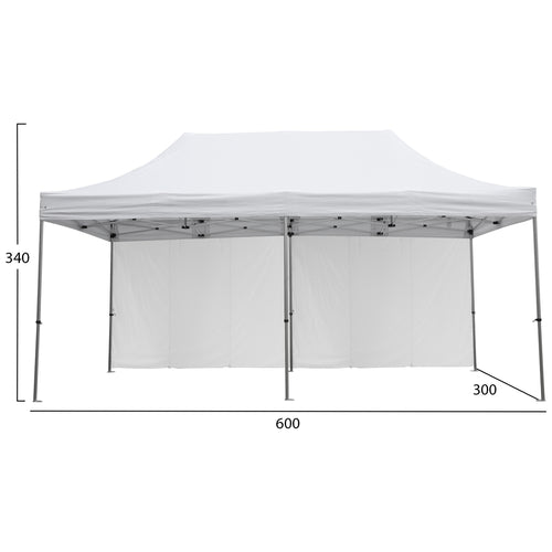 GAZEBO ΕΠΑΓΓΕΛΜΑΤΙΚΟ ΒΑΡΕΩΣ ΤΥΠΟΥ CRESSEN HM21099 ΠΤΥΣΣΟΜΕΝΟ ΑΛΟΥΜΙΝΙΟΥ 3x6x3,4Yμ
