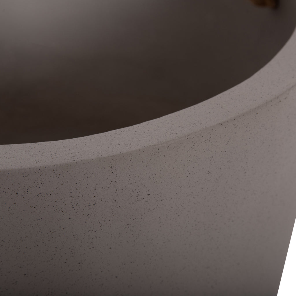 ΓΛΑΣΤΡΑ ΕΣ. ΧΩΡΟΥ ΣΕΙΡΑ TRYLL HM4690L FIBER CEMENT ΓΚΡΙ & ΣΧΟΙΝΙ Φ40x25,5Υεκ.