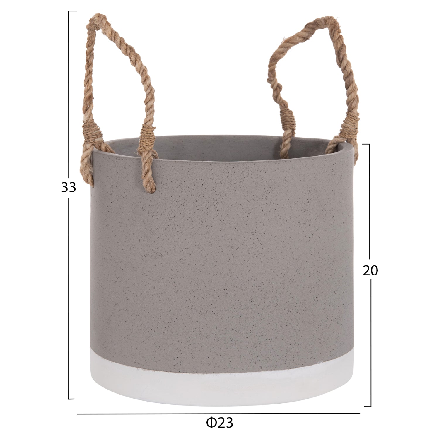 ΓΛΑΣΤΡΑ ΕΣ. ΧΩΡΟΥ ΣΕΙΡΑ TRYLL HM4690S FIBER CEMENT ΓΚΡΙ & ΣΧΟΙΝΙ Φ23x20Υεκ.