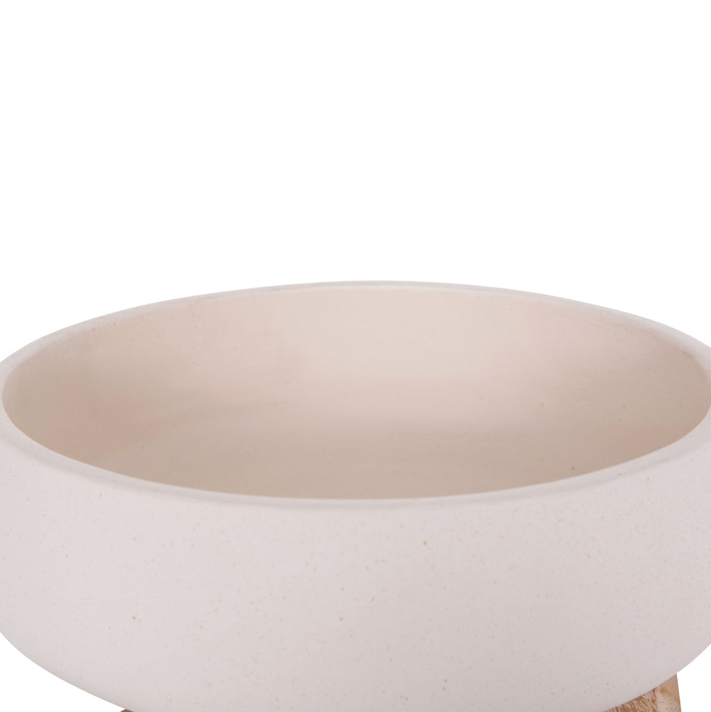 ΓΛΑΣΤΡΑ ΕΣ.ΧΩΡΟΥ FRELLO HM4674.02M ΛΕΥΚΟ FIBER CEMENT--TEAK ΒΑΣΗ 27x26,5x12Υεκ.