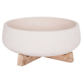 ΓΛΑΣΤΡΑ ΕΣ.ΧΩΡΟΥ FRELLO HM4674.02M ΛΕΥΚΟ FIBER CEMENT--TEAK ΒΑΣΗ 27x26,5x12Υεκ.