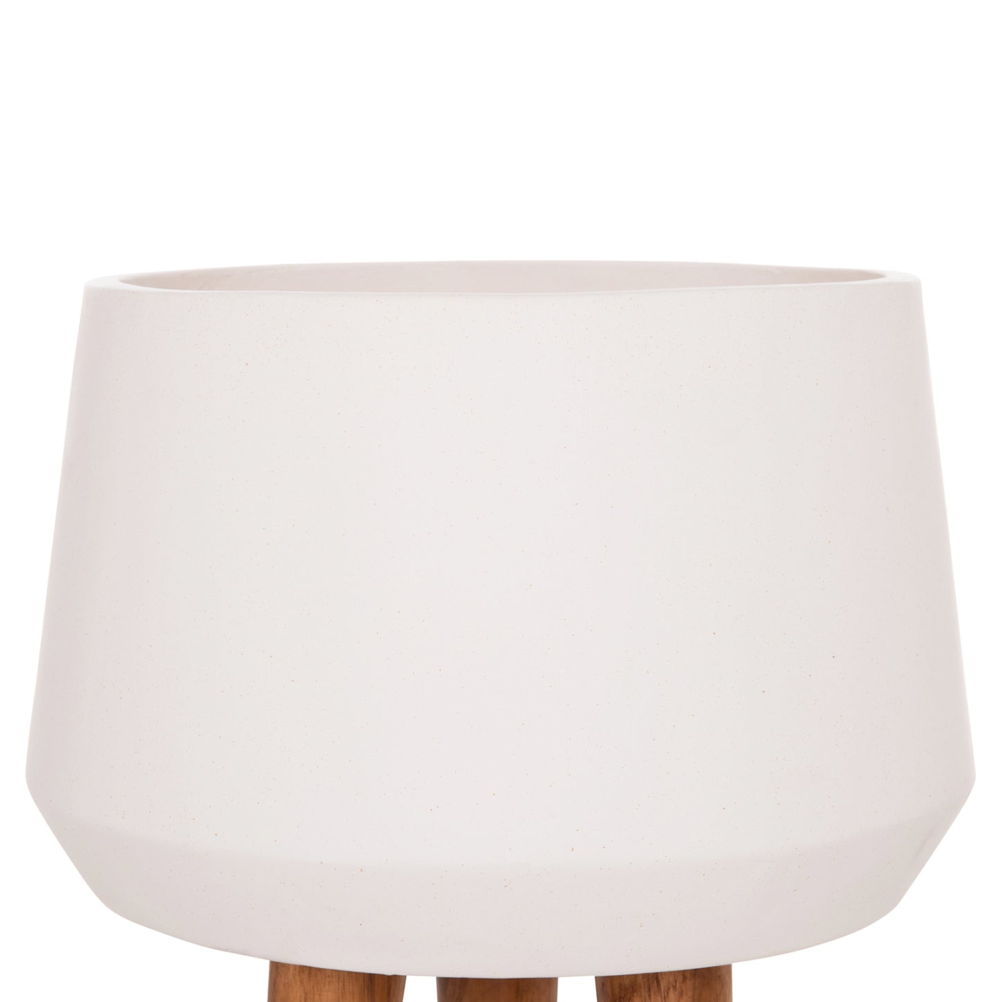ΓΛΑΣΤΡΑ ΕΣΩΤ.ΧΩΡΟΥ QUAN HM4680.02L FIBER CEMENT ΛΕΥΚΟ--ΒΑΣΗ TEAK Φ38x62Υεκ