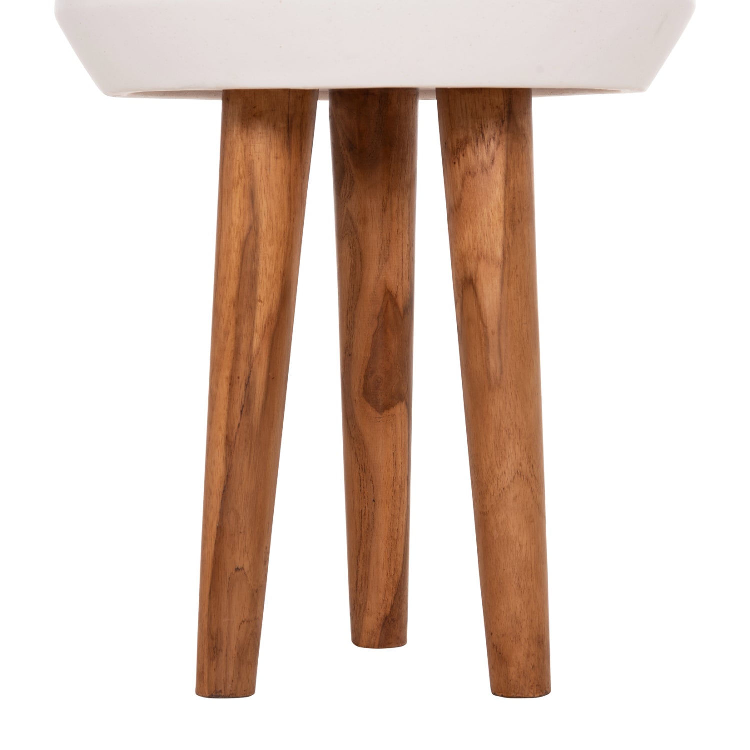 ΓΛΑΣΤΡΑ ΕΣΩΤ.ΧΩΡΟΥ QUAN HM4680.02L FIBER CEMENT ΛΕΥΚΟ--ΒΑΣΗ TEAK Φ38x62Υεκ